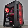 Gaming PC - GTX 1080, i7-7700, 16GB DDR4, WIFI, ARGB, BLACK, 120GB SATA SSD, 1TB HDD.