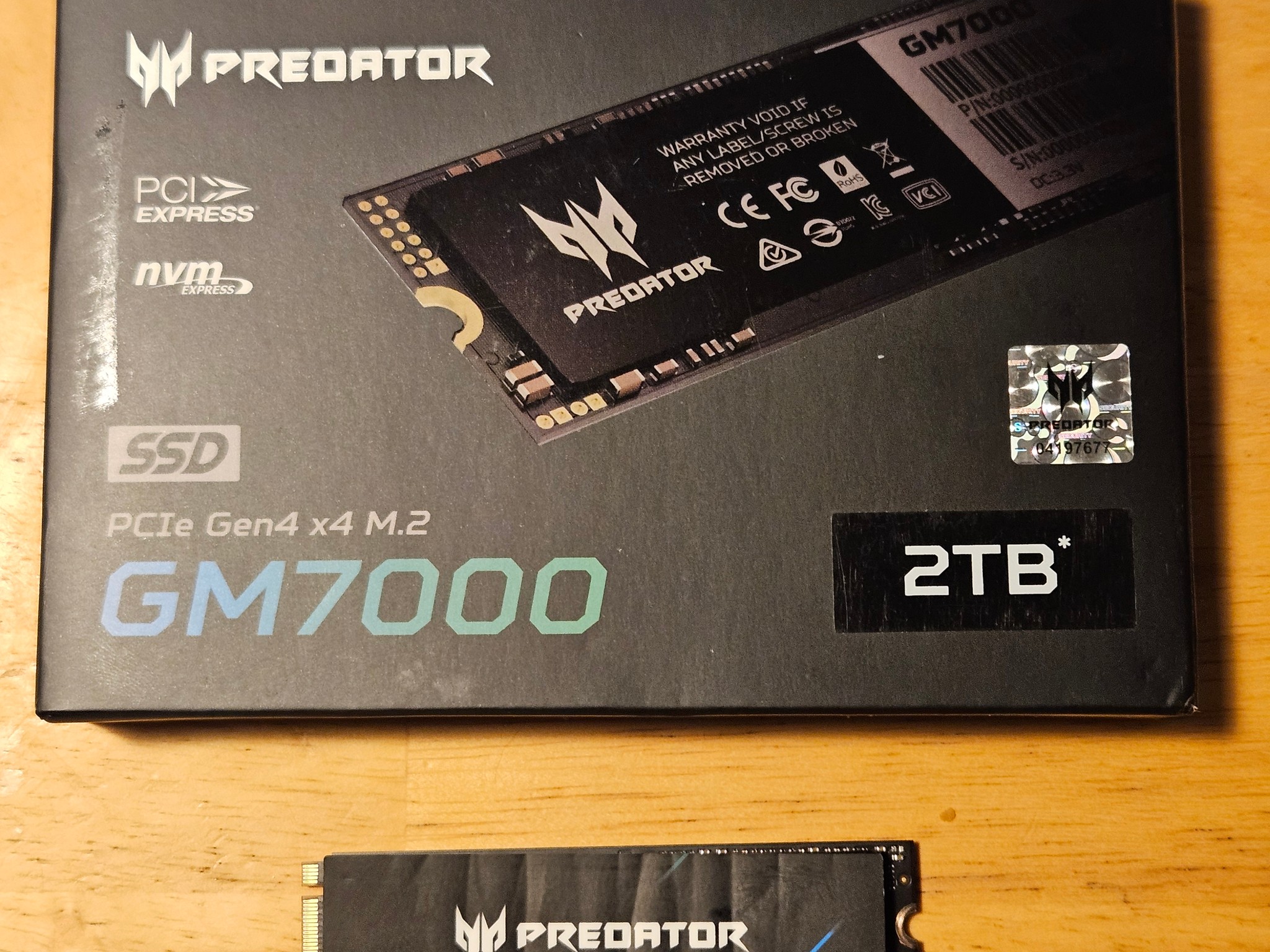 Acer Predator GM 7000 2TB with Free Heatsink