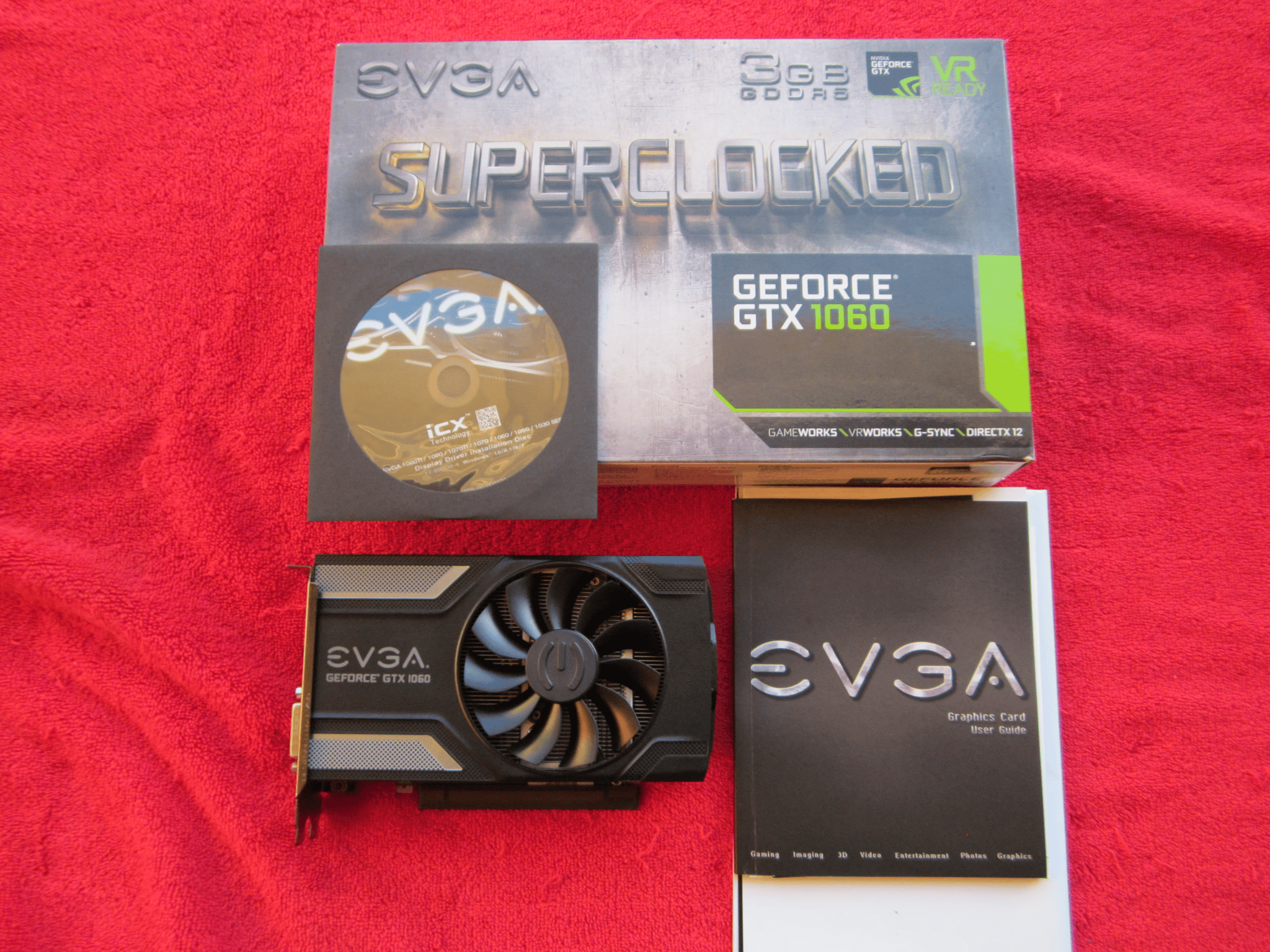 Clean! EVGA GTX 1060 SC 3Gb Graphics Card (03G-P4-6162-KR)