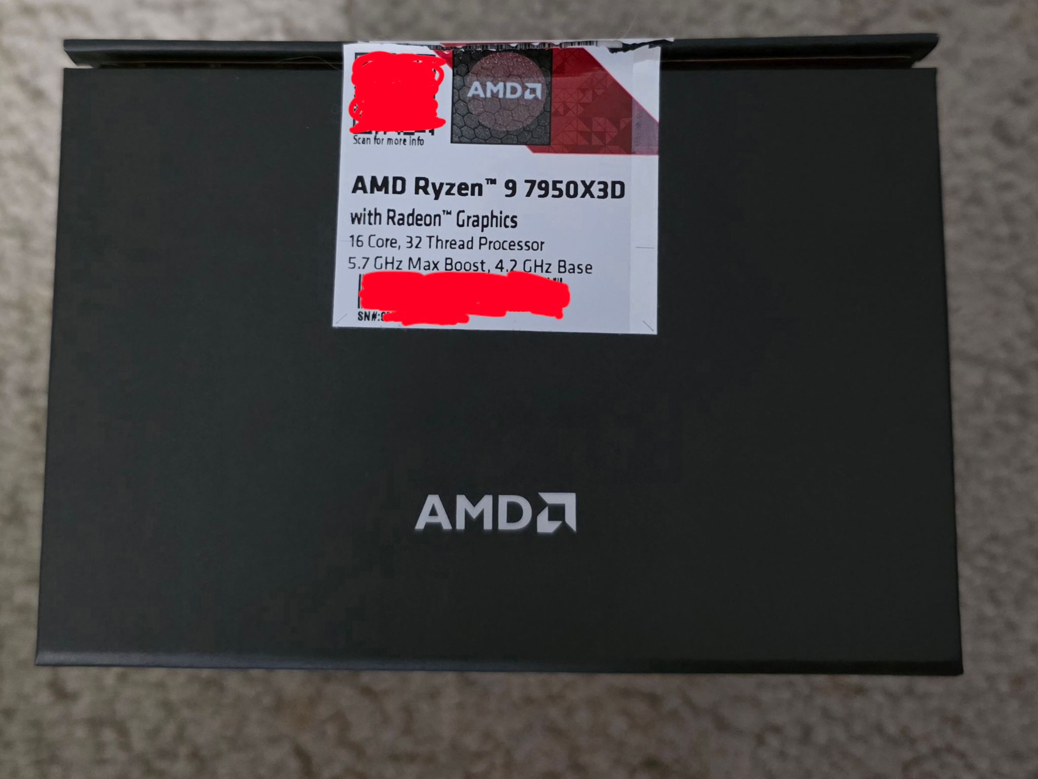 AMD Ryzen 9 7950X3D 16-Core AM5 Processor Like New 3D V-Cache + Original Box