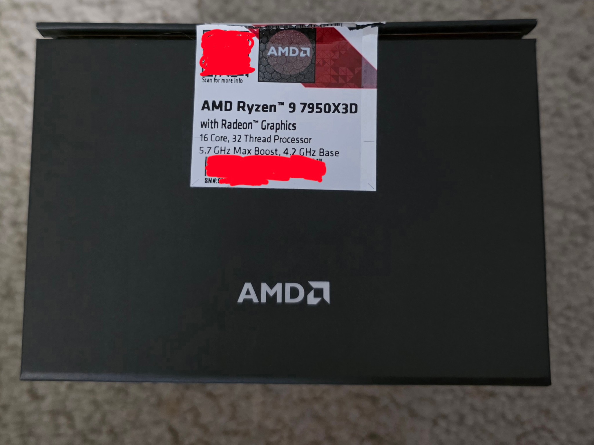 AMD Ryzen 9 7950X3D 16-Core AM5 Processor Like New 3D V-Cache + Original Box