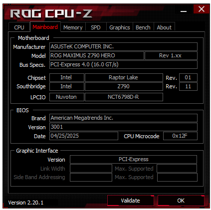 ASUS ROG Maximus Z790 Hero (Motherboard)
