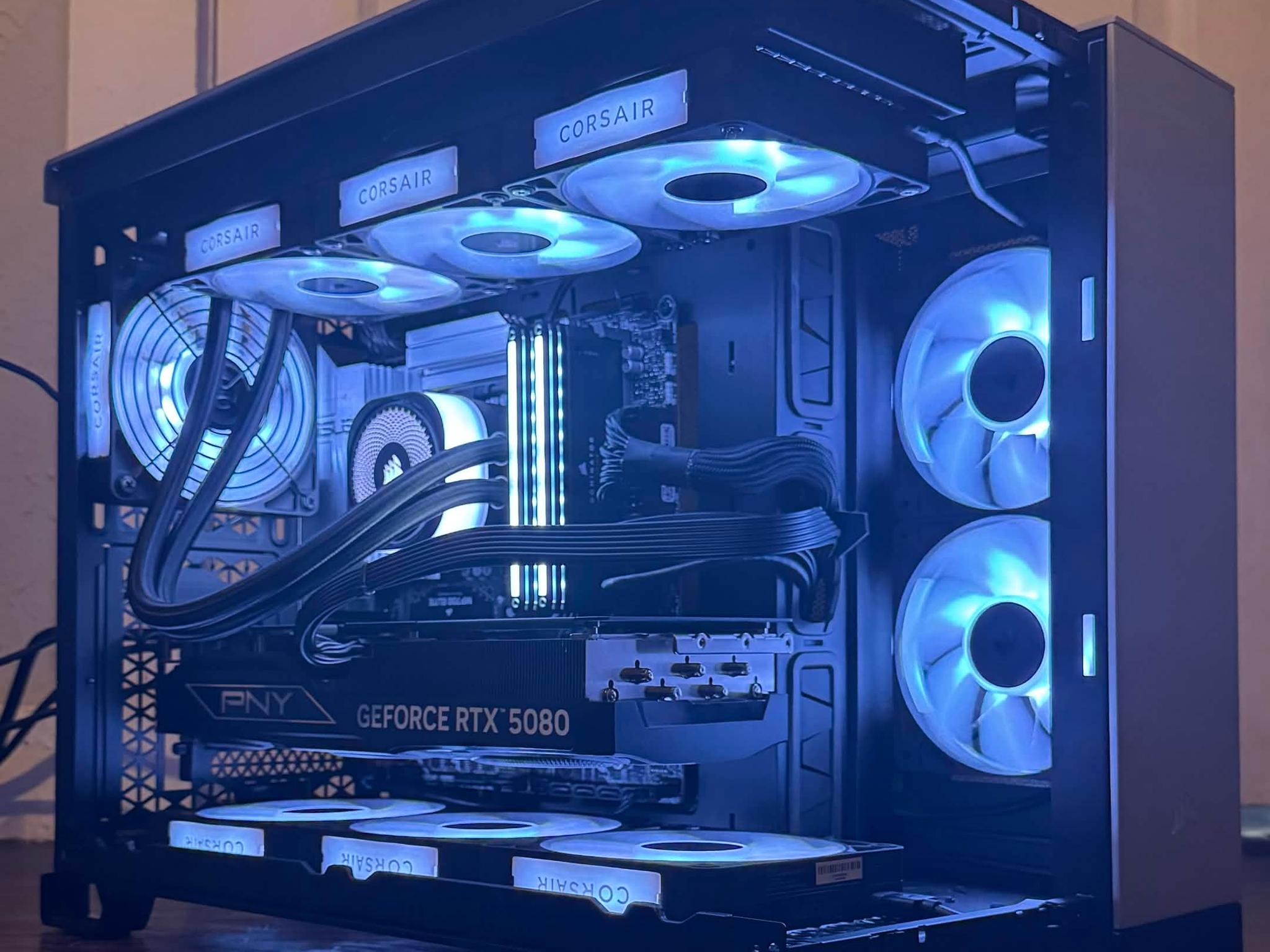 Black/Satin Gray: Intel Core Ultra 9 285K, GeForce RTX 5080, 32GB DDR5, 2TB M.2 SSD, Win11 Home