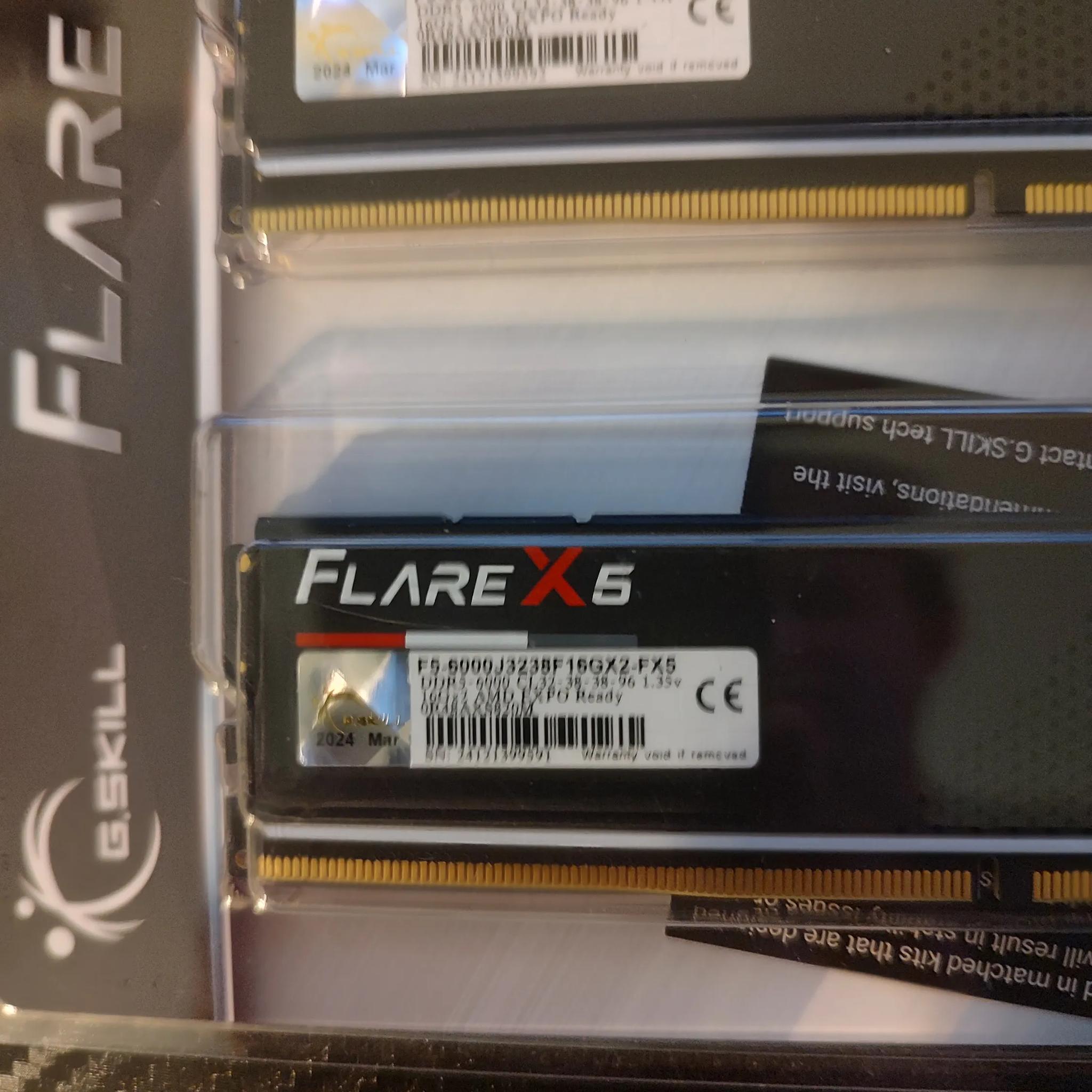 G.Skill flare x5 drr5-6000 CL32 16x2 - BRAND NEW