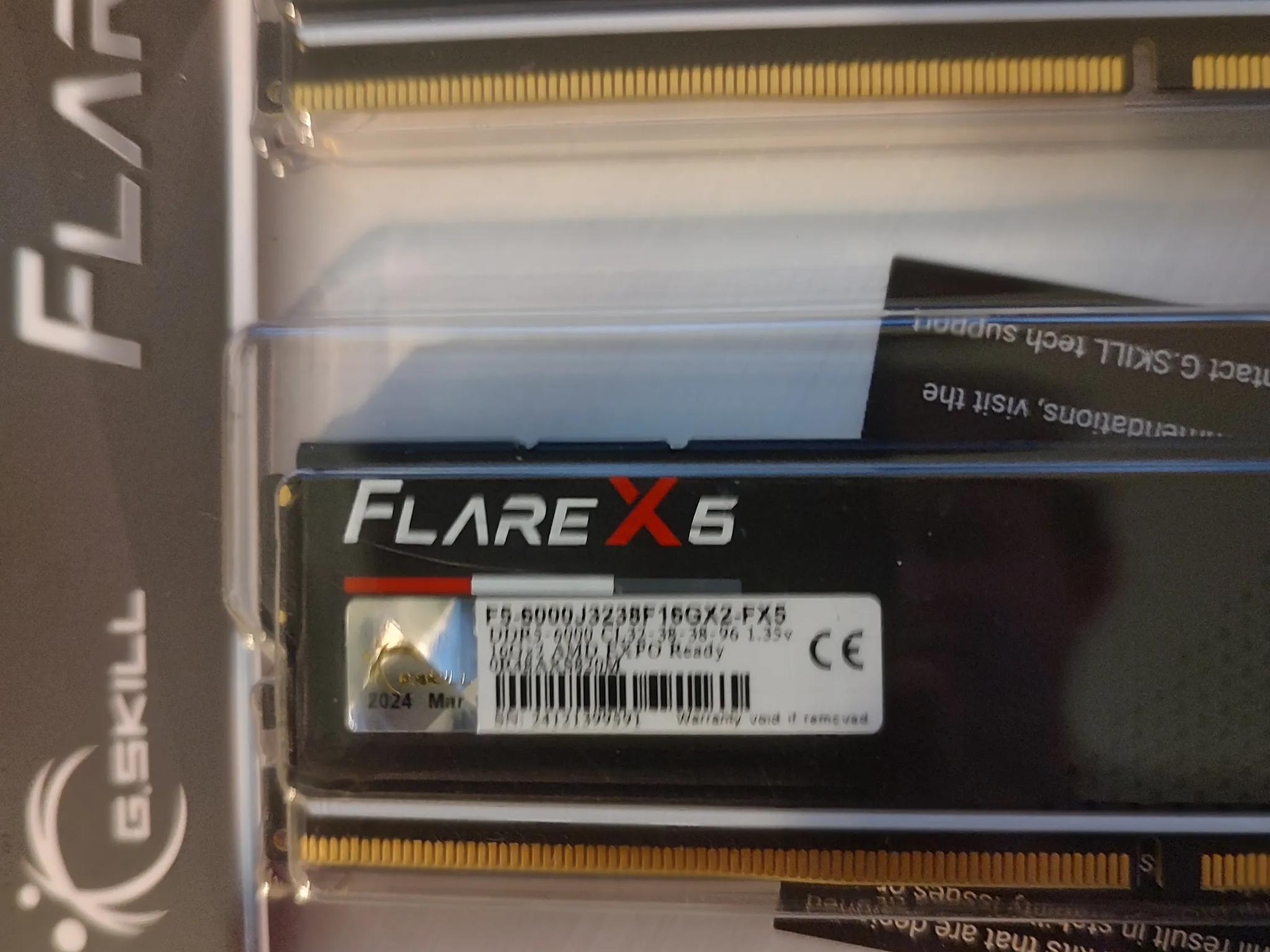 G.Skill flare x5 drr5-6000 CL32 16x2 - BRAND NEW