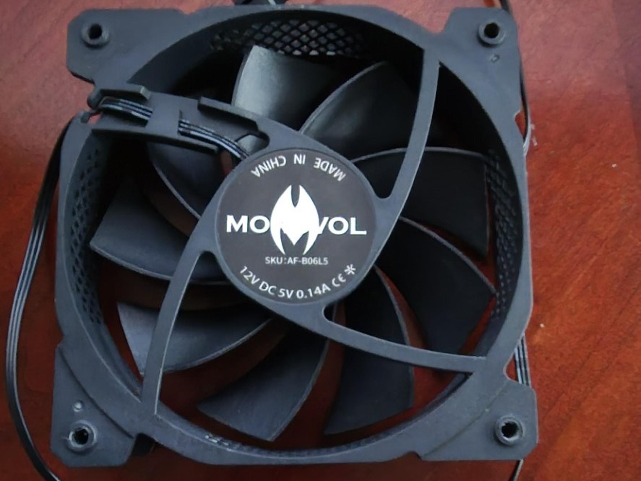 PC Case Fan 120mm Quiet Hydraulic Bearing, Adjustable Speed 600RPM-1600RPM, Great Heat Dissipation