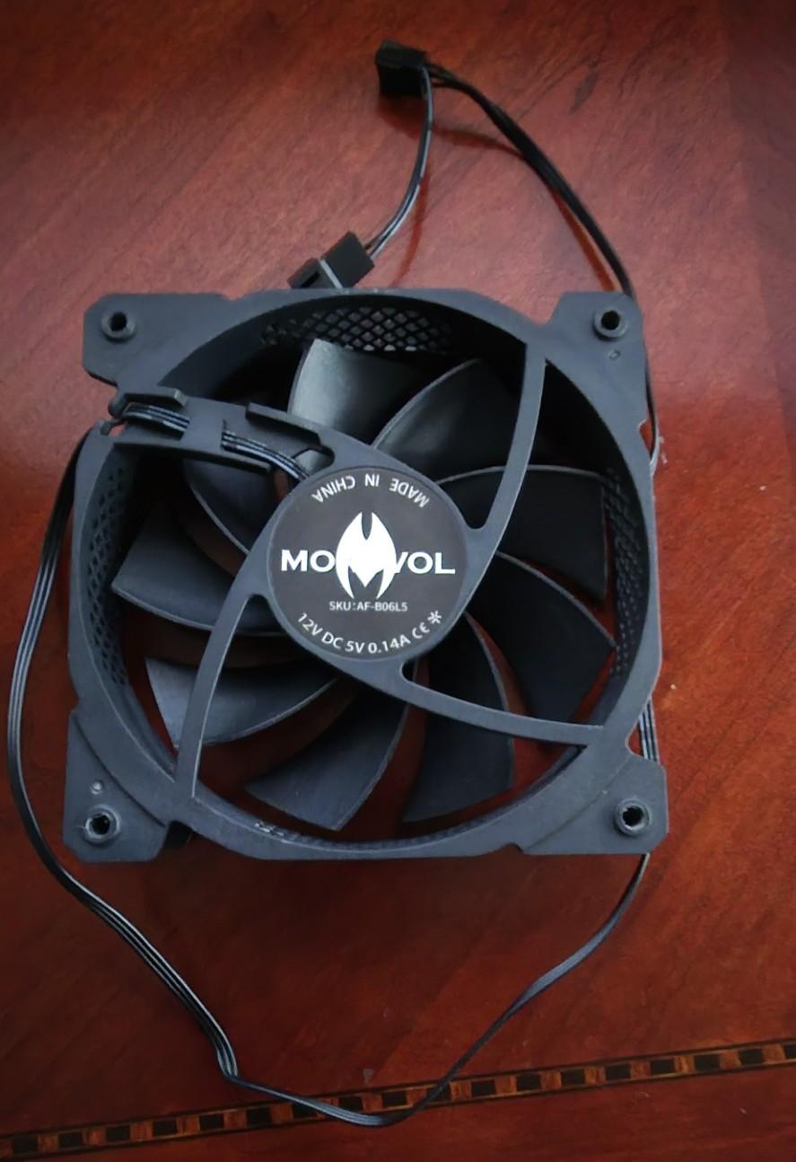 PC Case Fan 120mm Quiet Hydraulic Bearing, Adjustable Speed 600RPM-1600RPM, Great Heat Dissipation