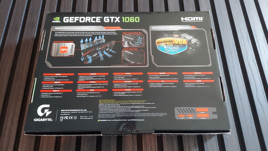 MINTY Gigabyte GTX 1060 3GB | Original Packaging | 1080p LITE | 60 FPS