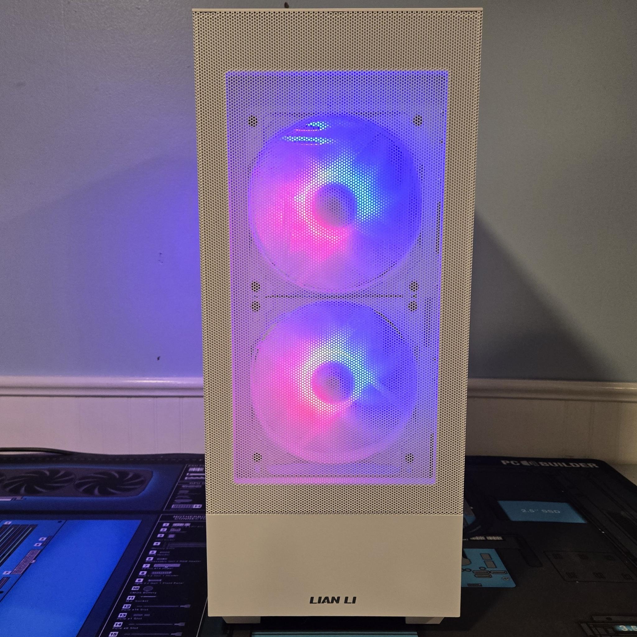 ⚪White 1440p PC🖥️Ryzen 5 7600X|RTX 4070 12GB|1TB NVME|32GB DDR5|Wifi/Bt|Win 11 | Free Shipping!🖥️⚪