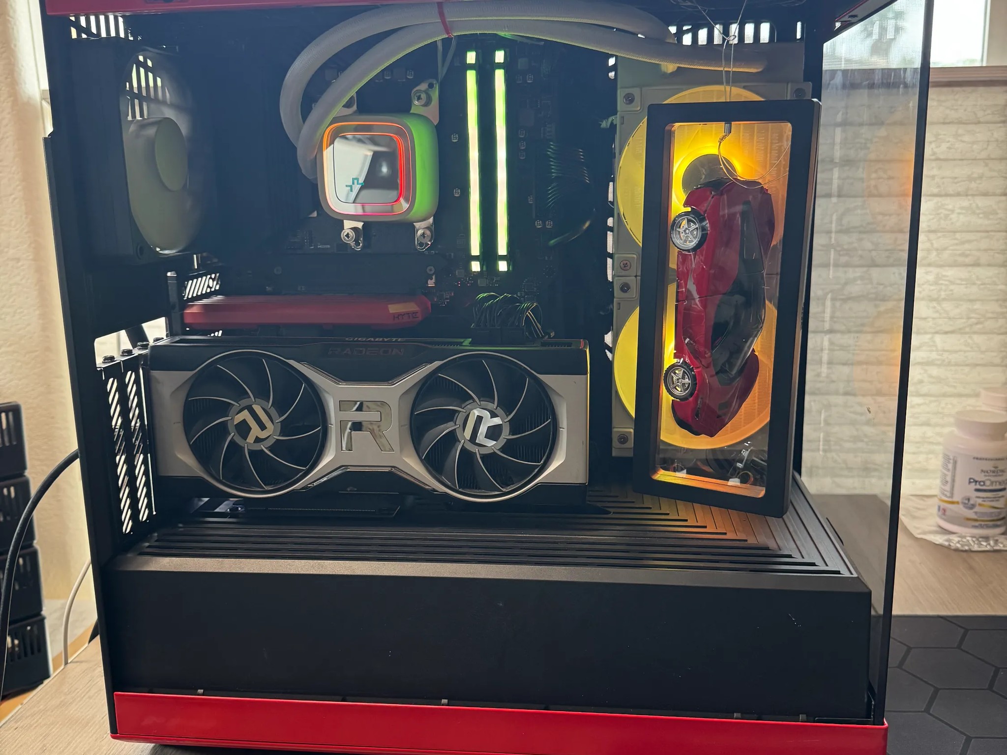 Ryzen 5 5600X | RX 6700 XT | 64GB RGB RAM | 2 TB NVMe | HYTE Y40 (Red Ferrari Theme)