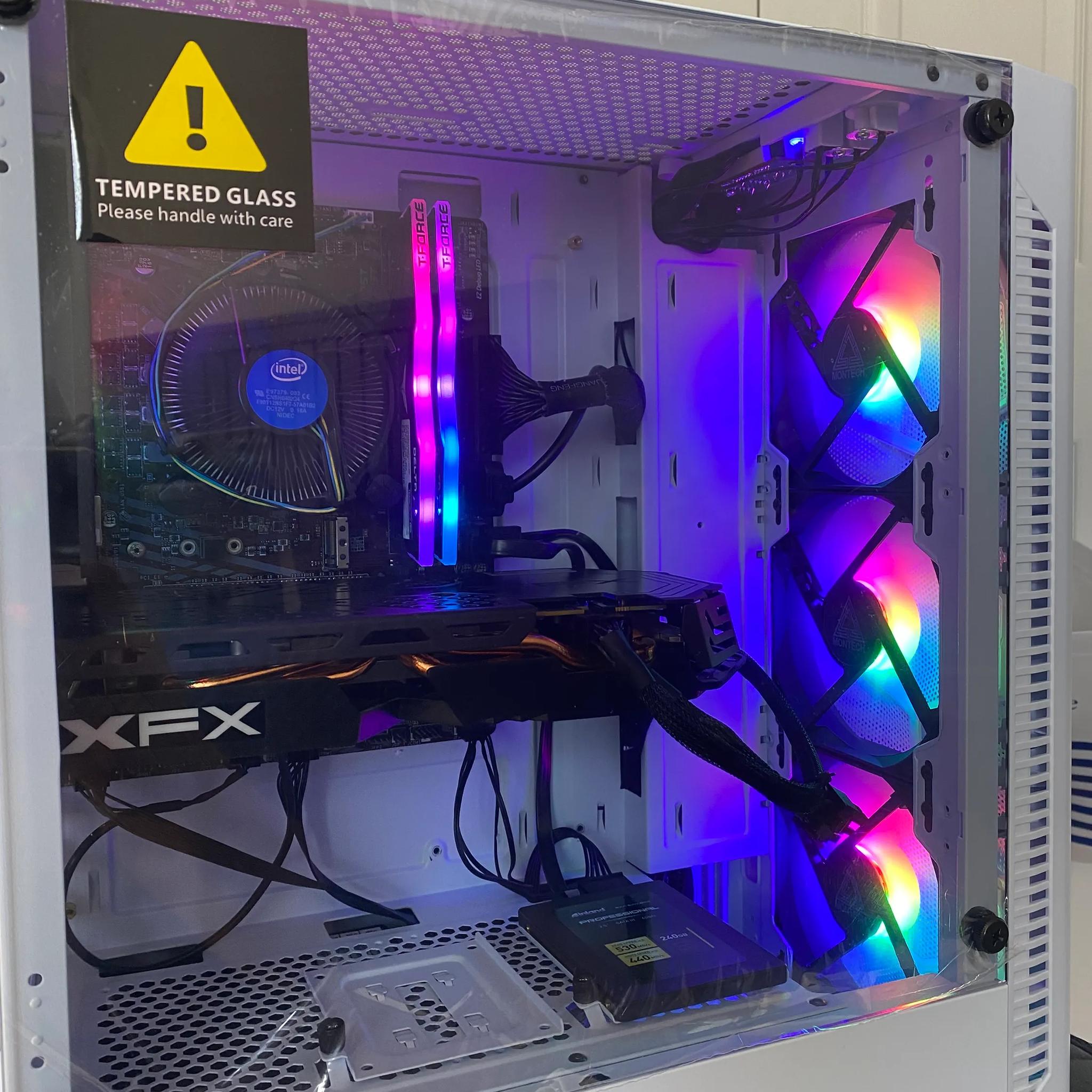 Rx580 4gb Intel core i3-10100 Gaming PC RGB WIFI