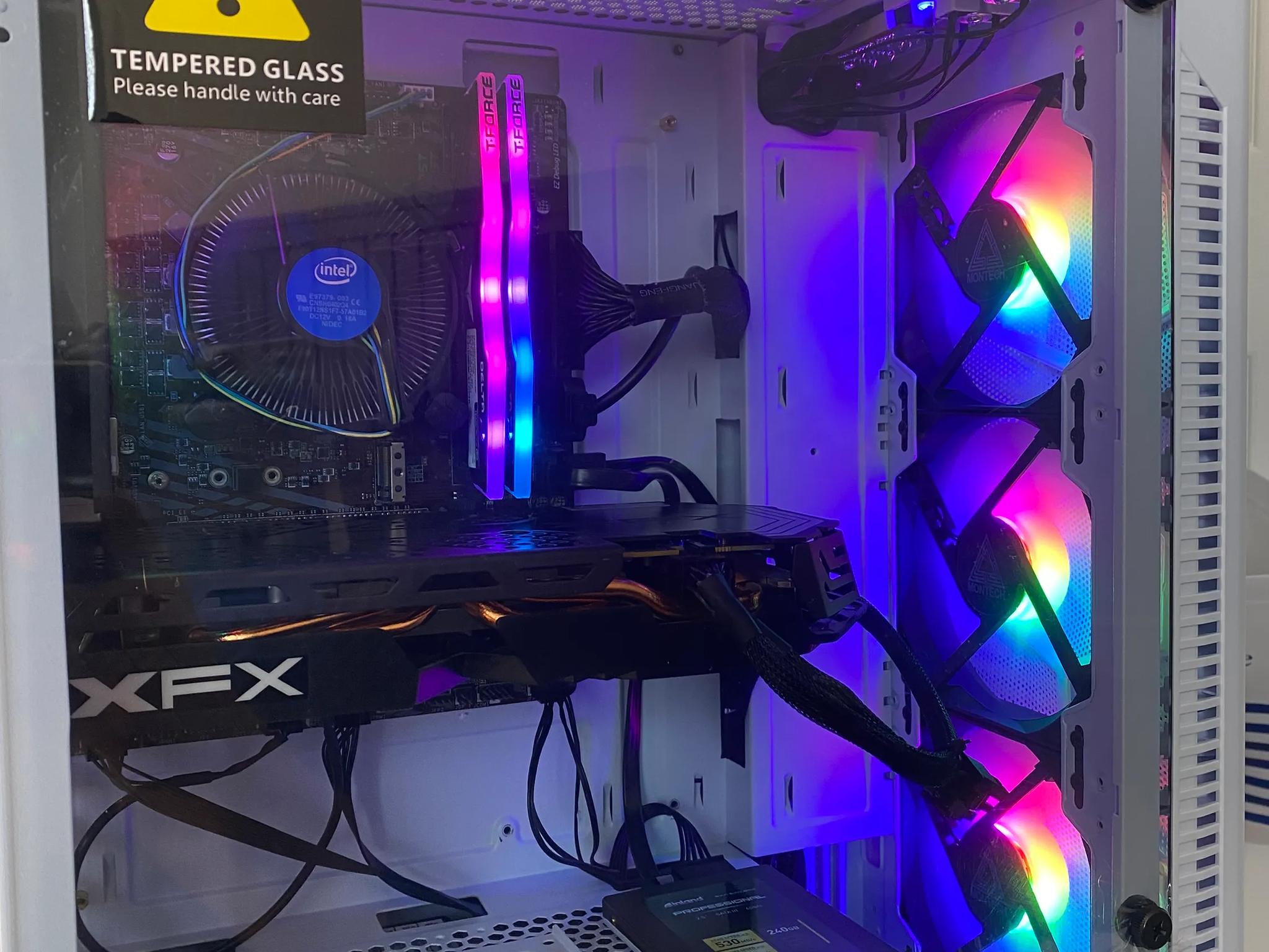 Rx580 4gb Intel core i3-10100 Gaming PC RGB WIFI