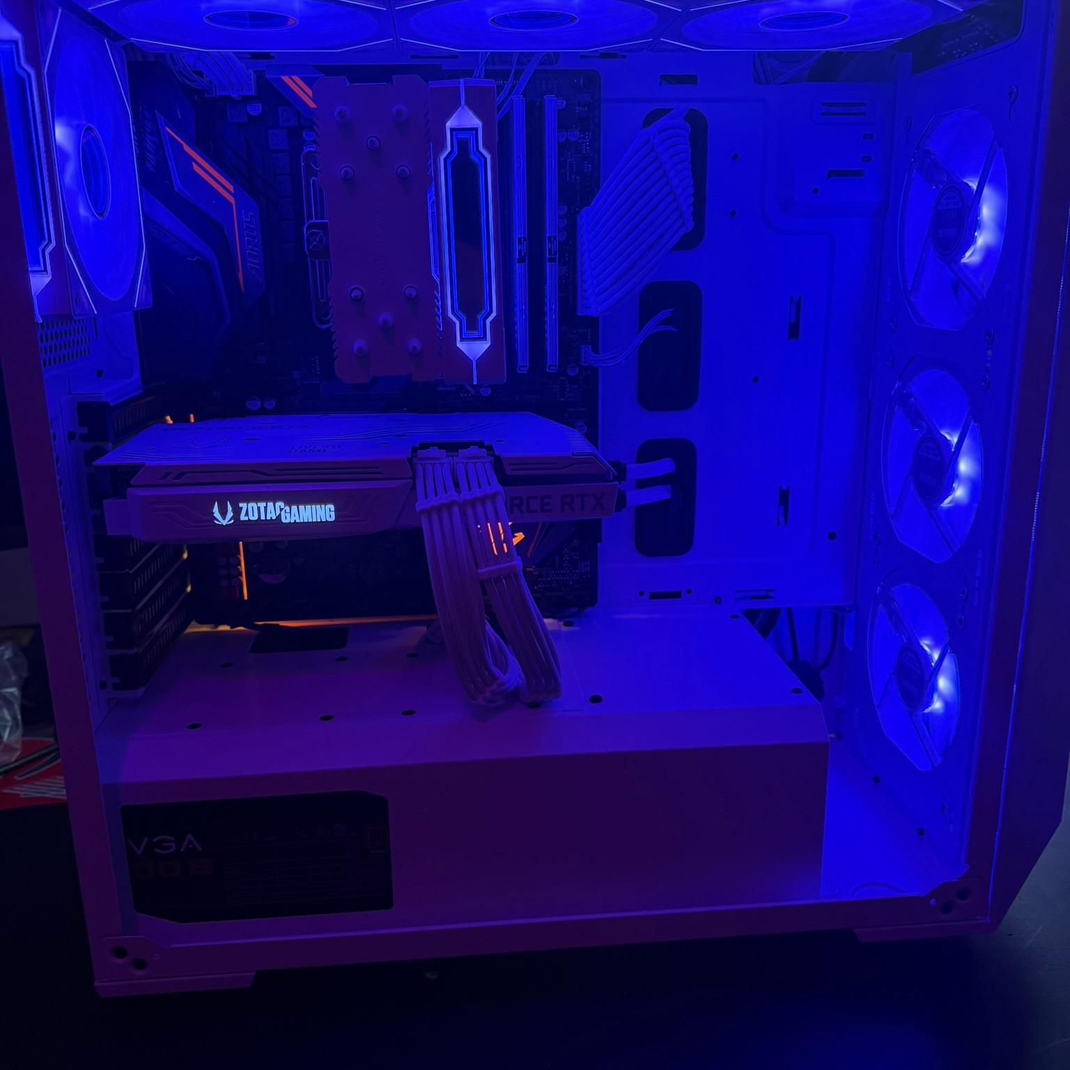 🖥️ Custom White RGB Gaming PC| 7 5800X |  RTX 3060 Ti  | 32GB RAM  |  Ultra-Cooled | 🖥️