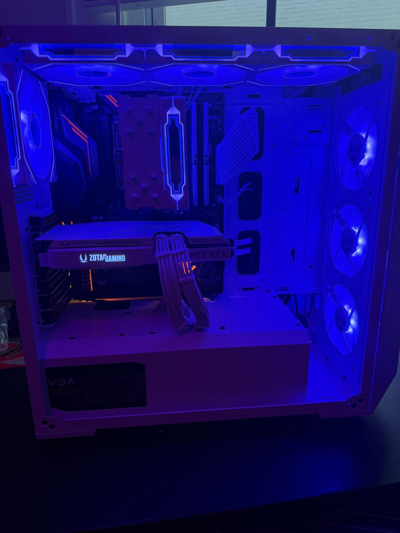 🖥️ Custom White RGB Gaming PC| 7 5800X |  RTX 3060 Ti  | 32GB RAM  |  Ultra-Cooled | 🖥️