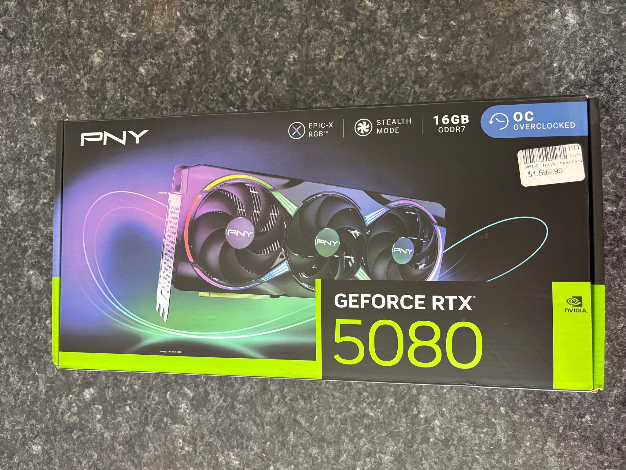 PNY NVIDIA 5080 EPIC-X ARGB GPU 16GB