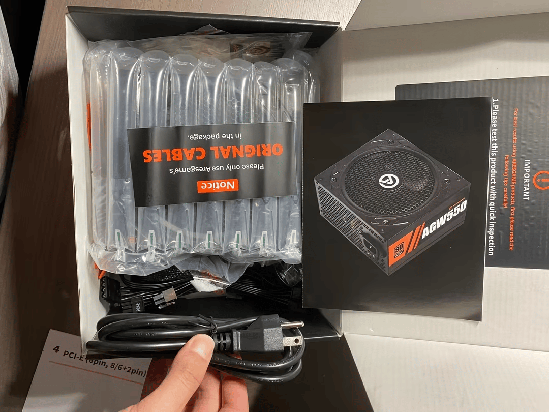 ARESGAME AGW550 80+ BRONZE POWER SUPPLY