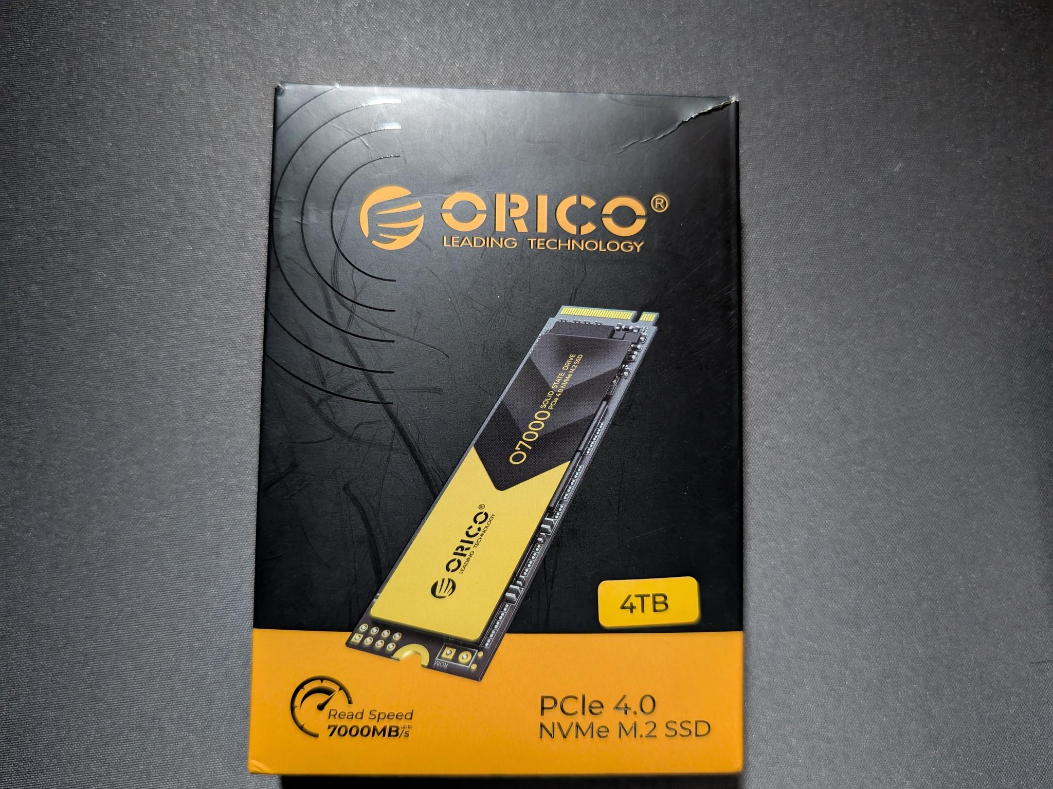 Orico O7000 4TB M.2 PCIe 4.0 NVMe SSD