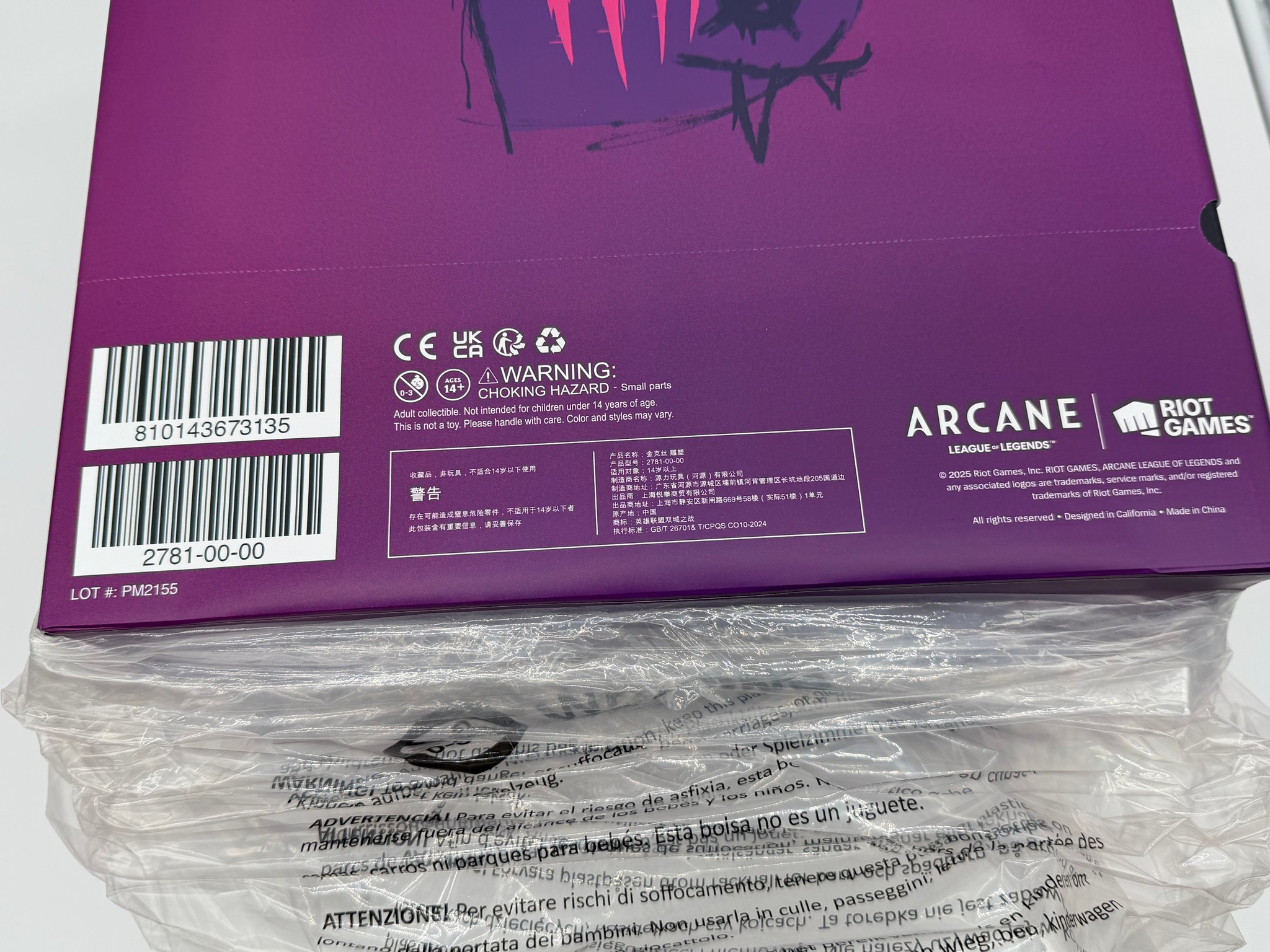 New Sealed – Riot Games Arcane Champion Jinx 1/7 Scale Statue (PM2155) – Unopened Collector’s Item!