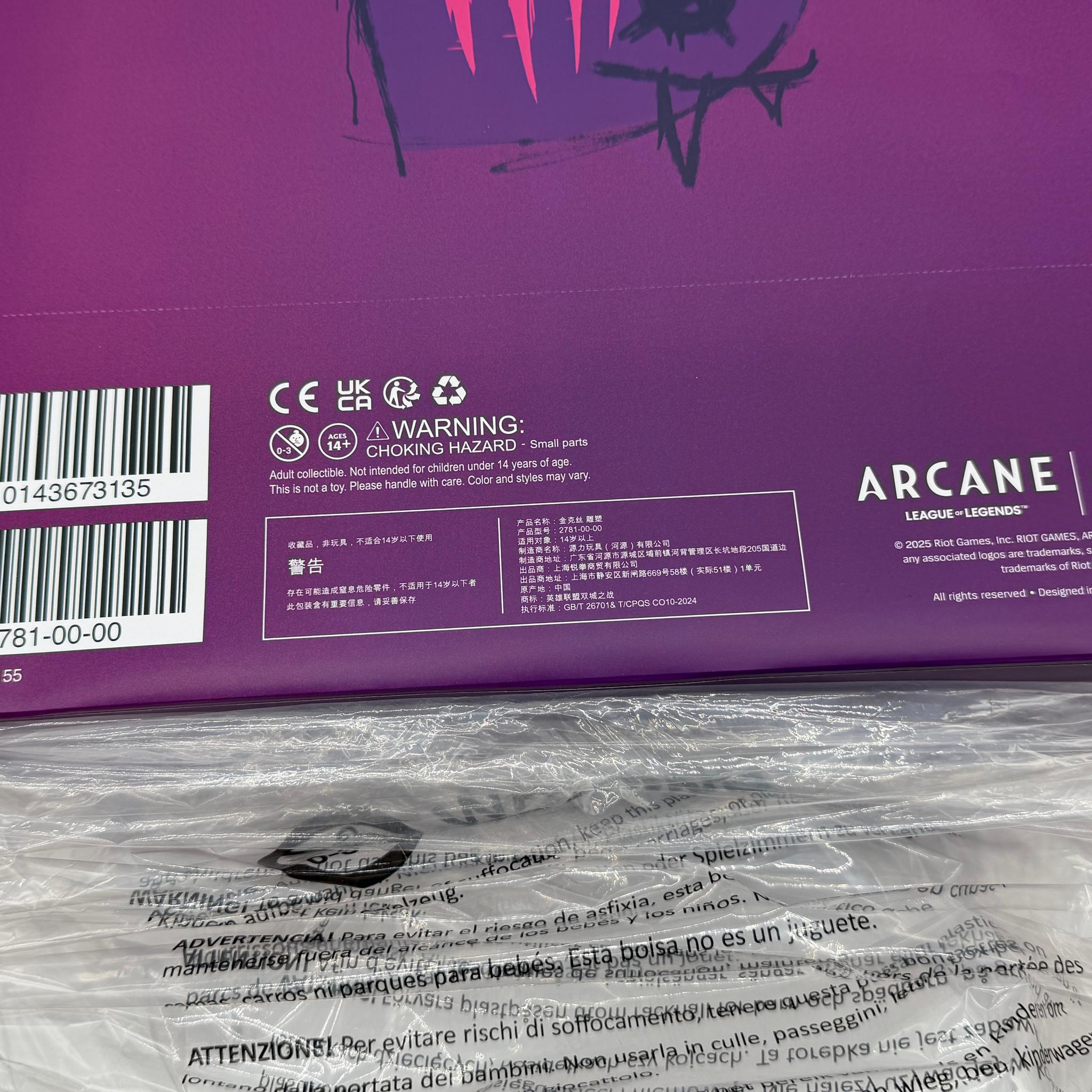 New Sealed – Riot Games Arcane Champion Jinx 1/7 Scale Statue (PM2155) – Unopened Collector’s Item!