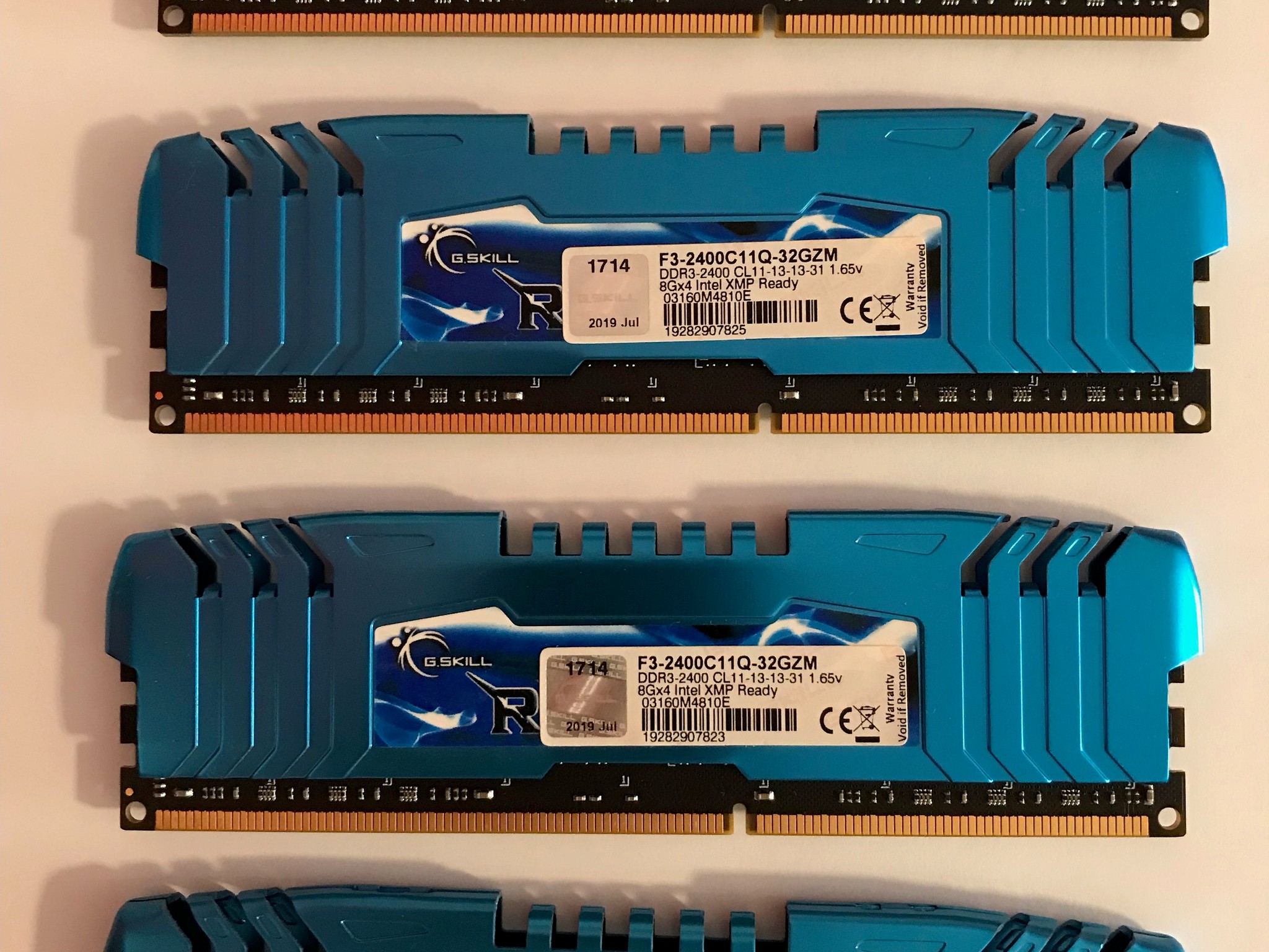 G.Skill RipJawsZ 32GB **DDR3** Quad Stick Kit. (8GBx4)