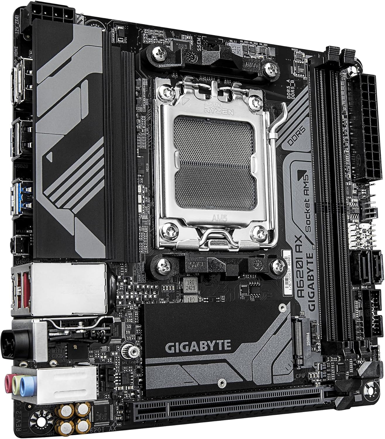 GIGABYTE A620I AX (AM5, Mini‑ITX) Motherboard – Like New, OG Box Not Included