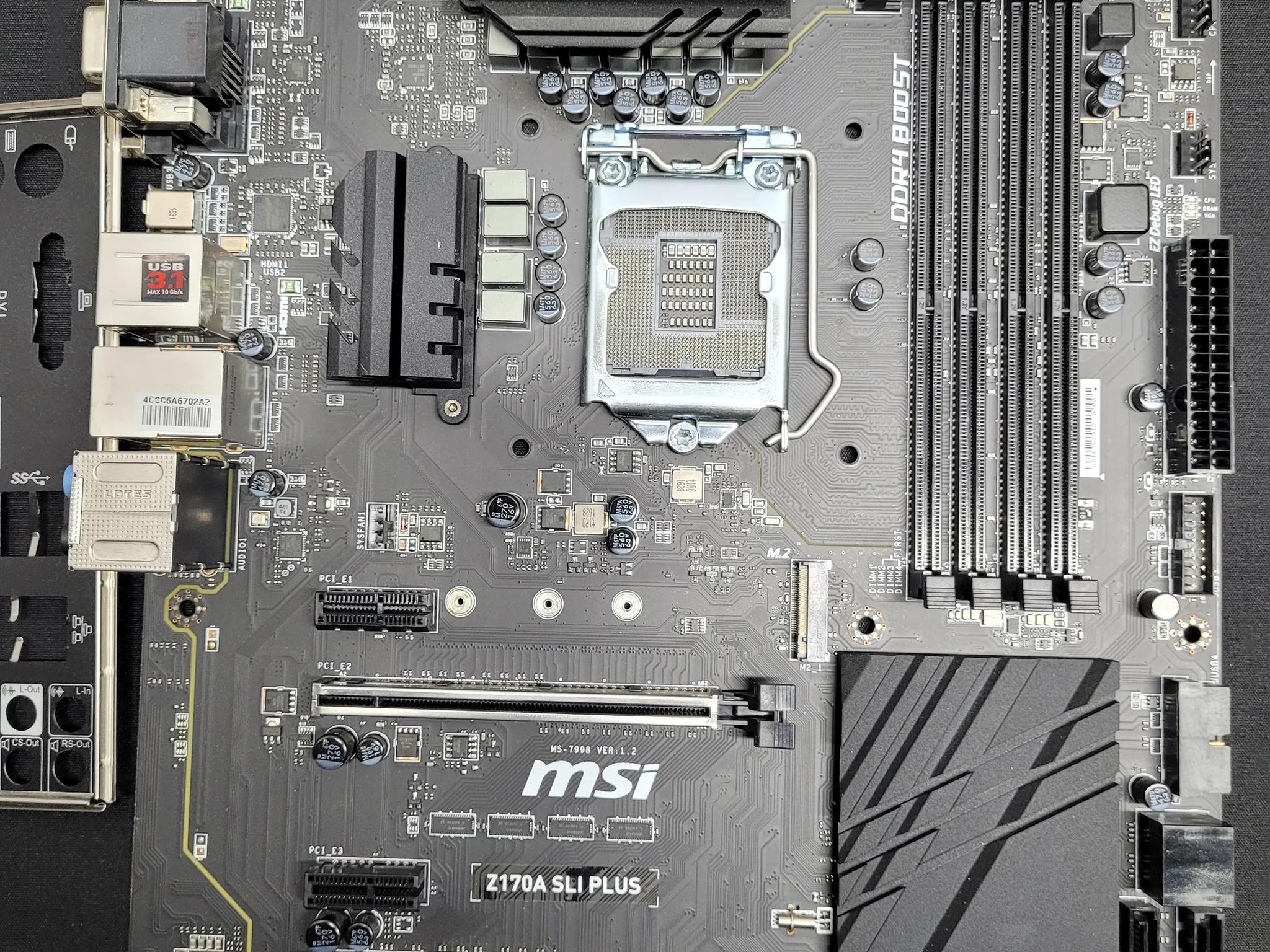 MSI Z170A SLI PLUS Motherboard - *READ DESCRIPTION*