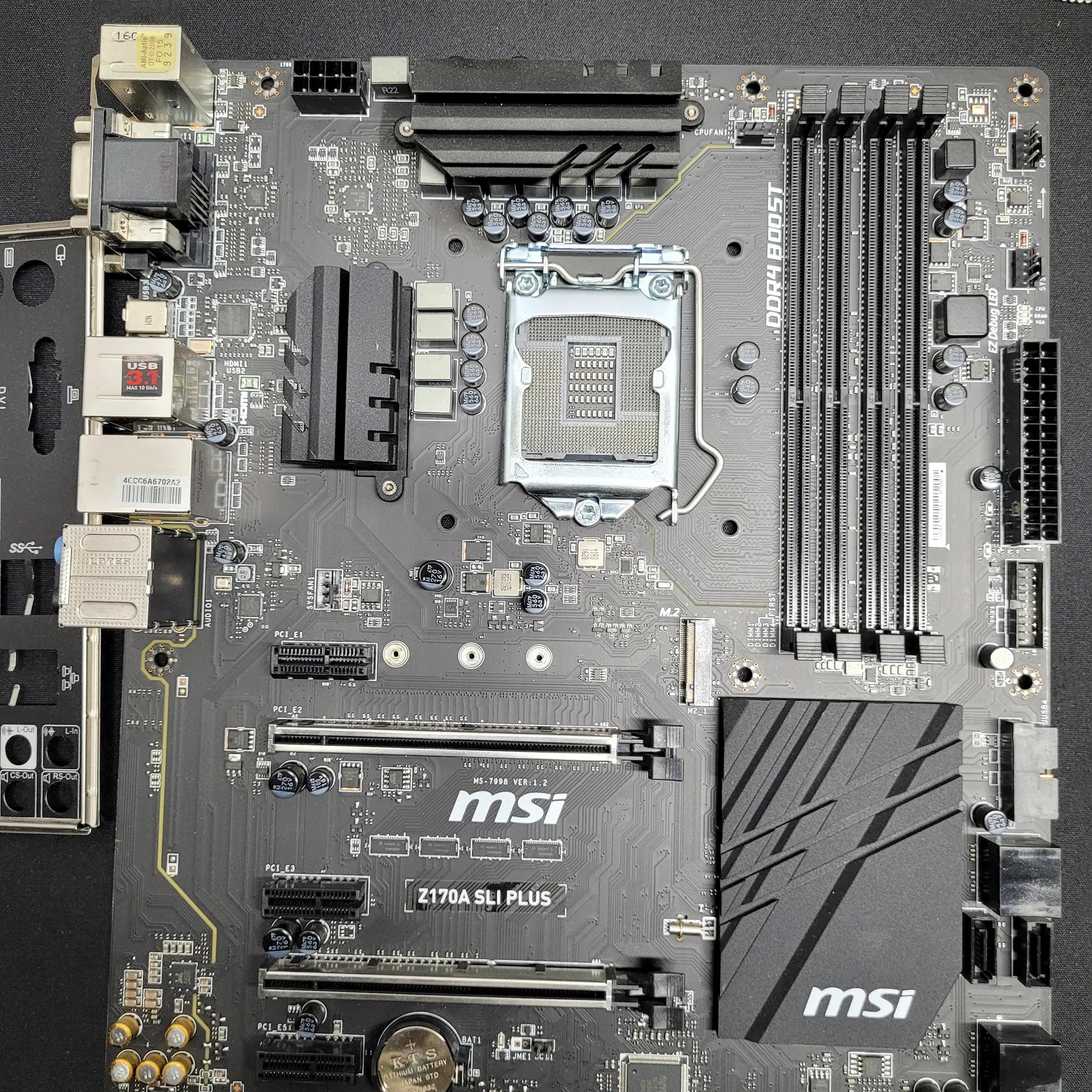 MSI Z170A SLI PLUS Motherboard - *READ DESCRIPTION*