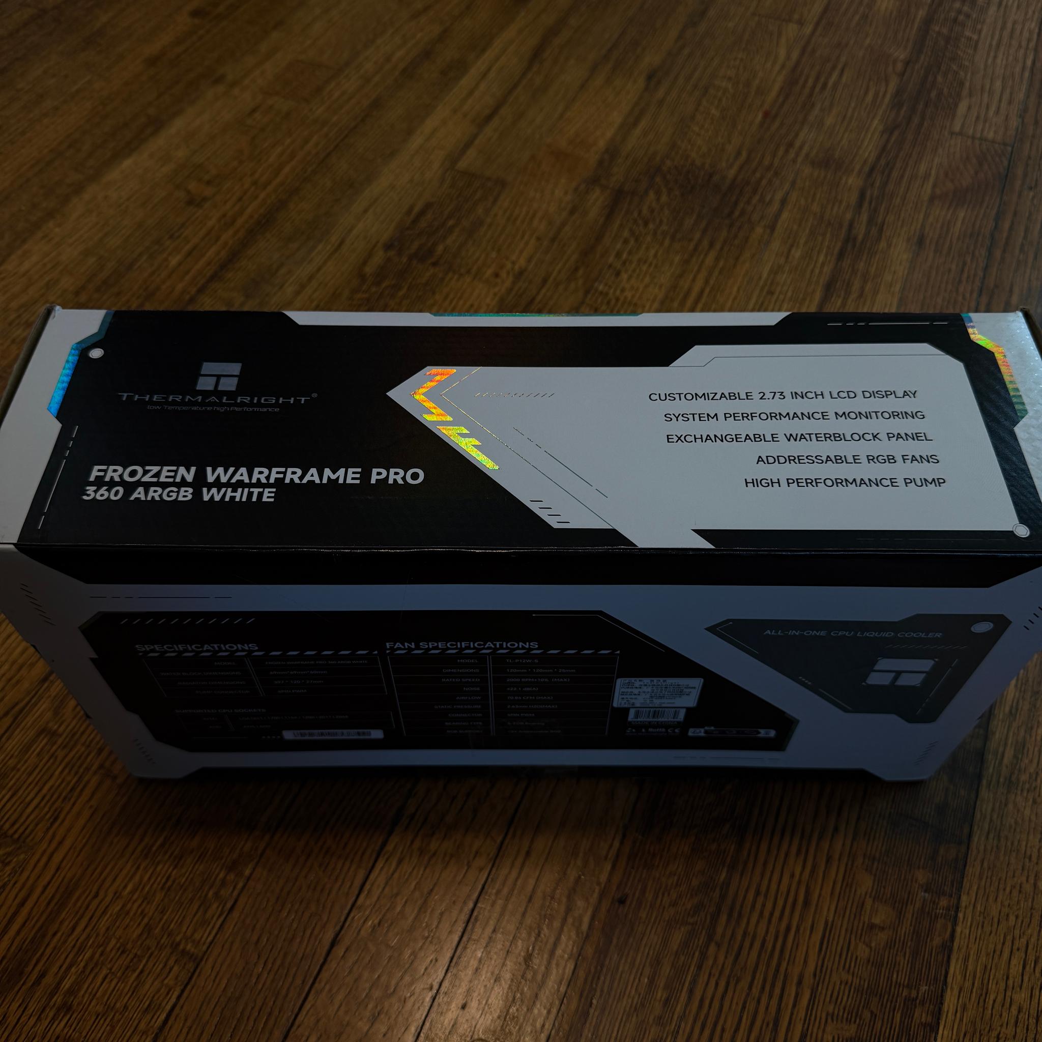 Open Box: Thermalright Frozen Warframe PRO 360 WHITE ARGB