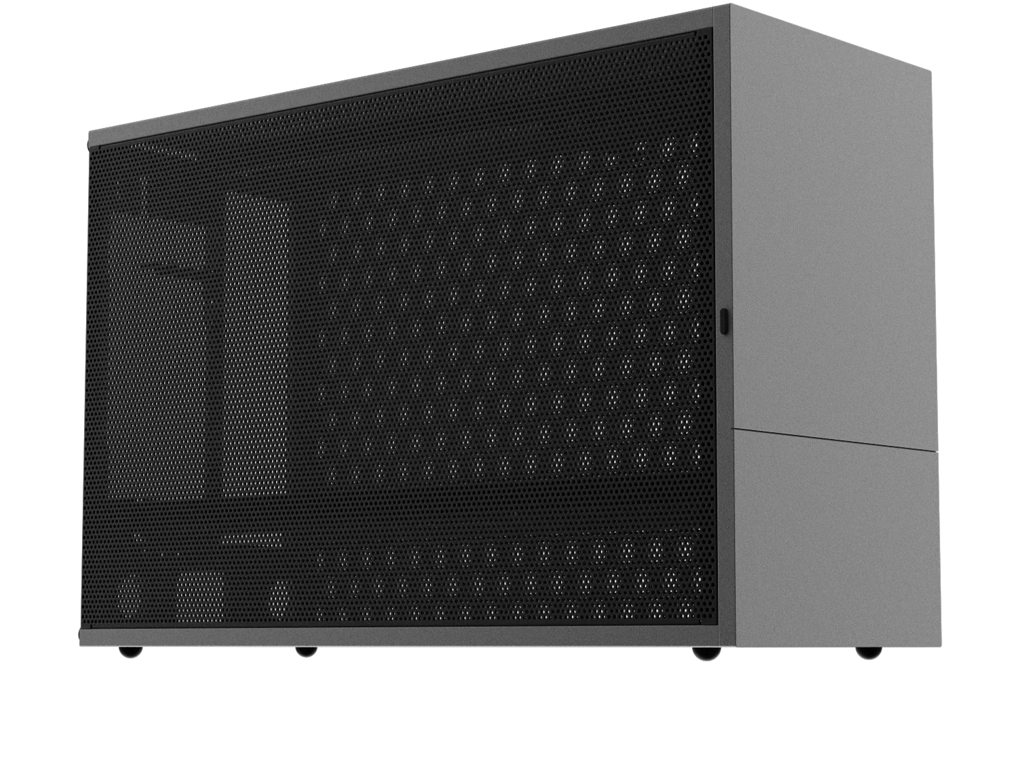 FormD T1 Sandwich kit, version 2.1 - Titanium w/ black sides, includes PCIe 4.0 riser cable