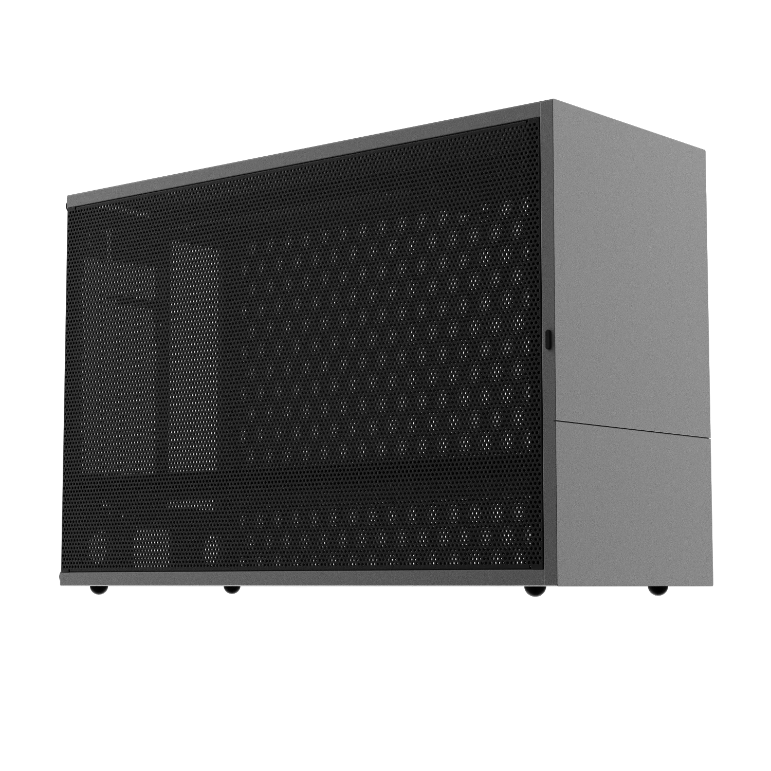 FormD T1 Sandwich kit, version 2.1 - Titanium w/ black sides, includes PCIe 4.0 riser cable