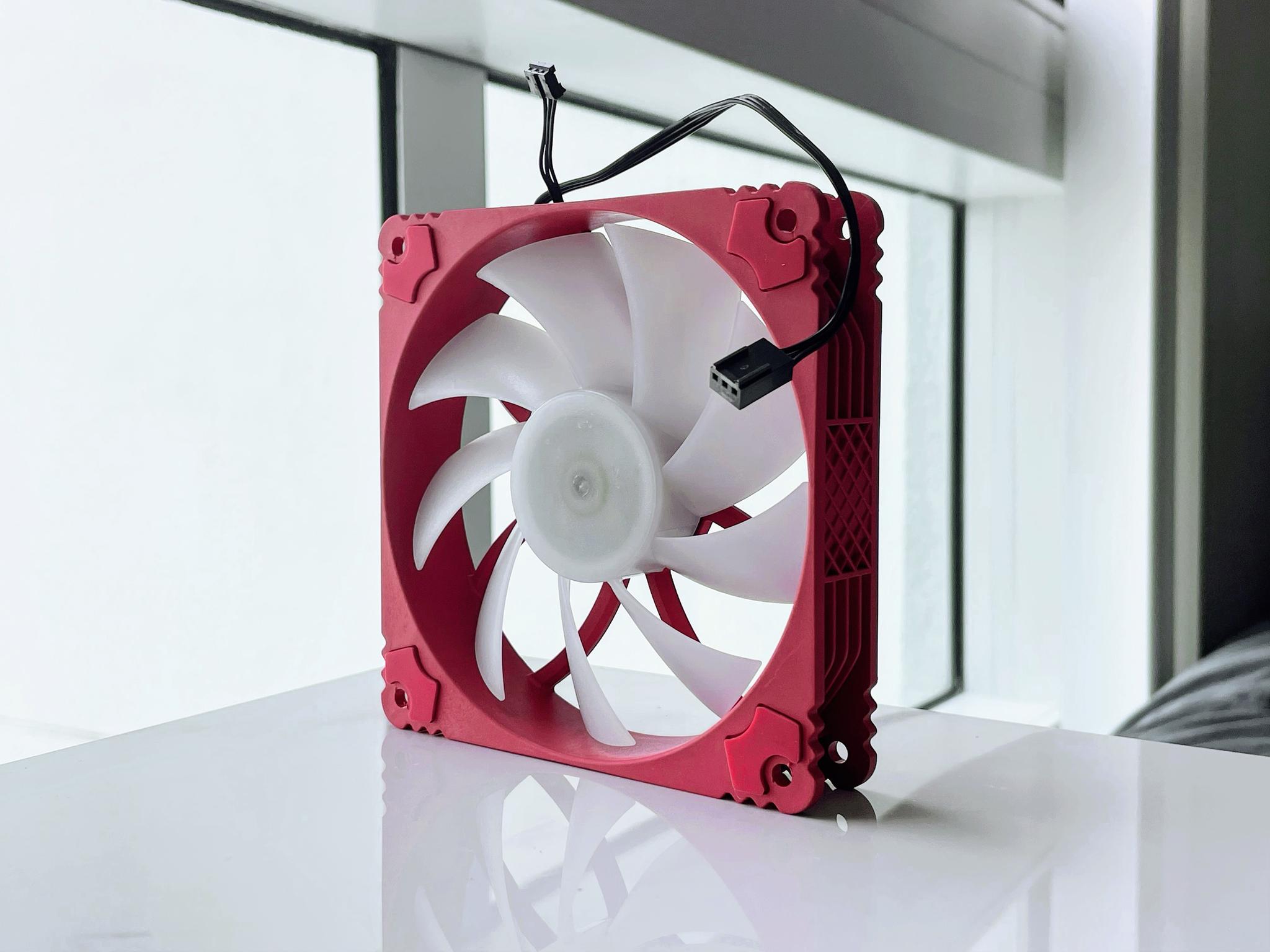 OEM 120mm Red & White Case Fan
