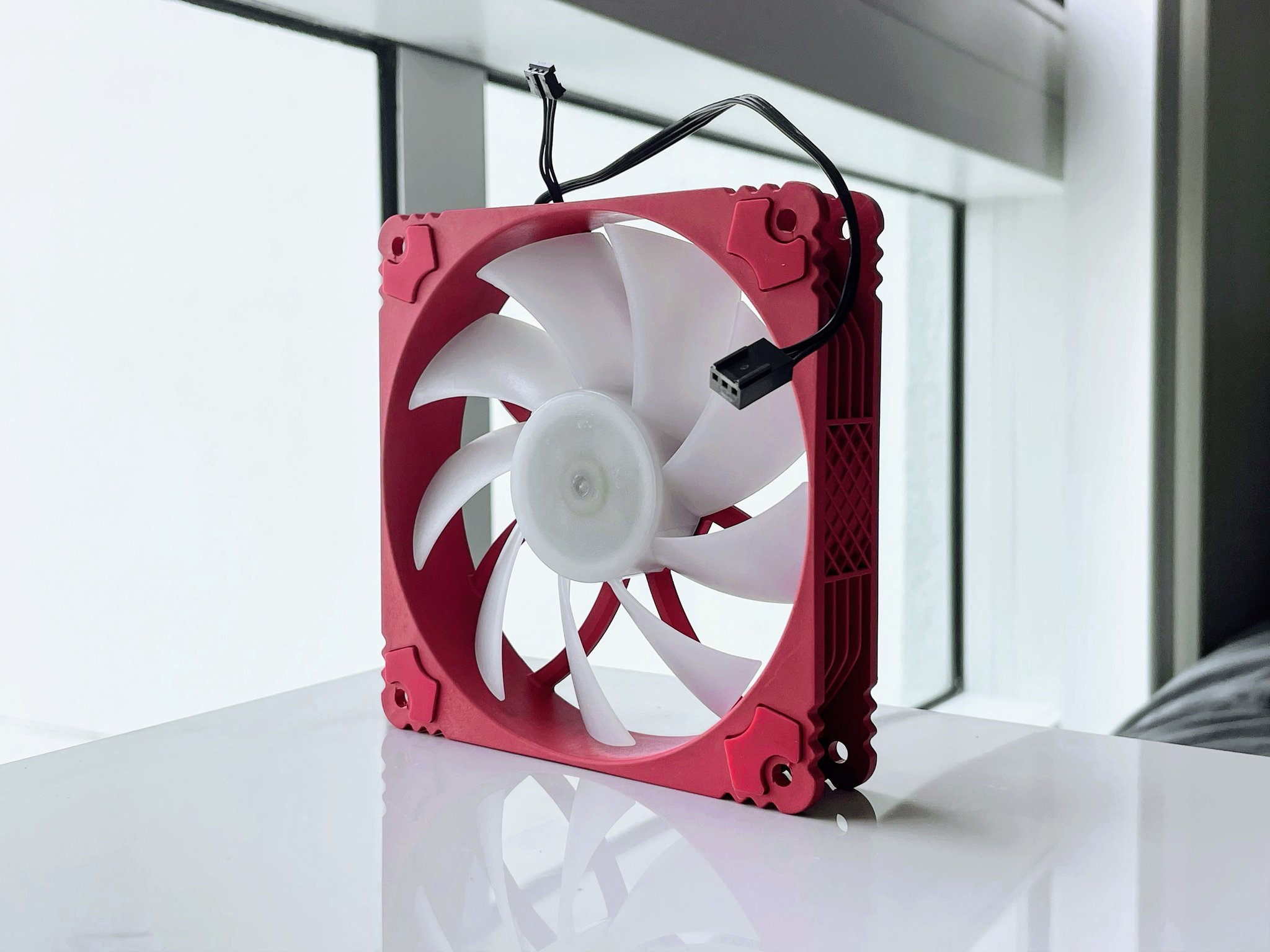 OEM 120mm Red & White Case Fan