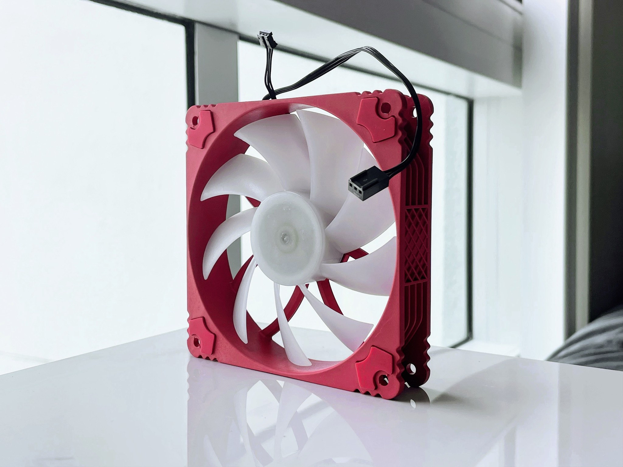 OEM 120mm Red & White Case Fan