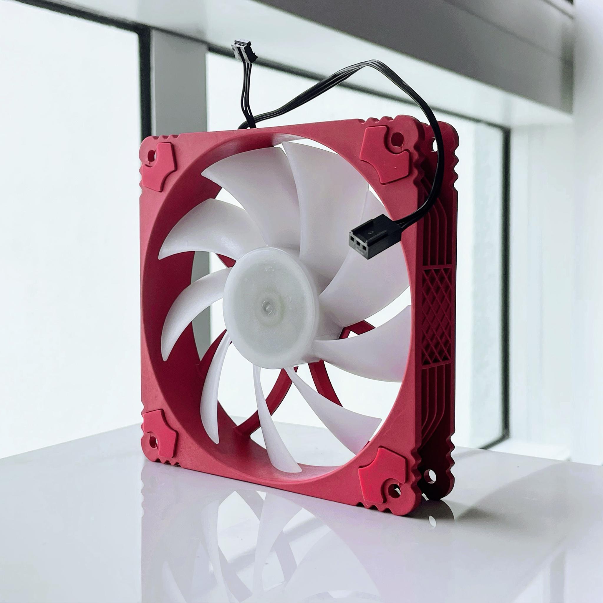 OEM 120mm Red & White Case Fan