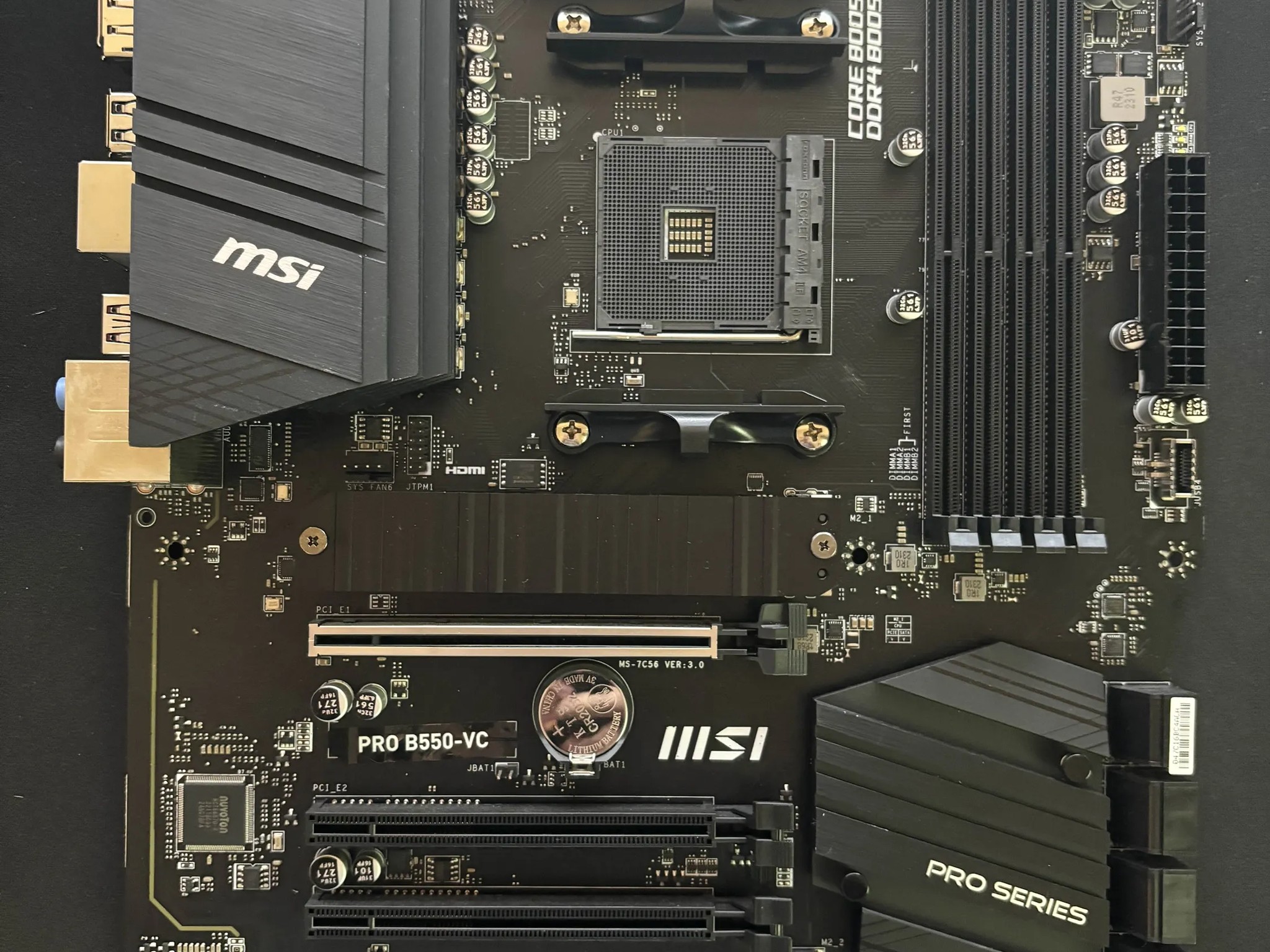 MSI PRO B550-VC ATX AM4 Motherboard