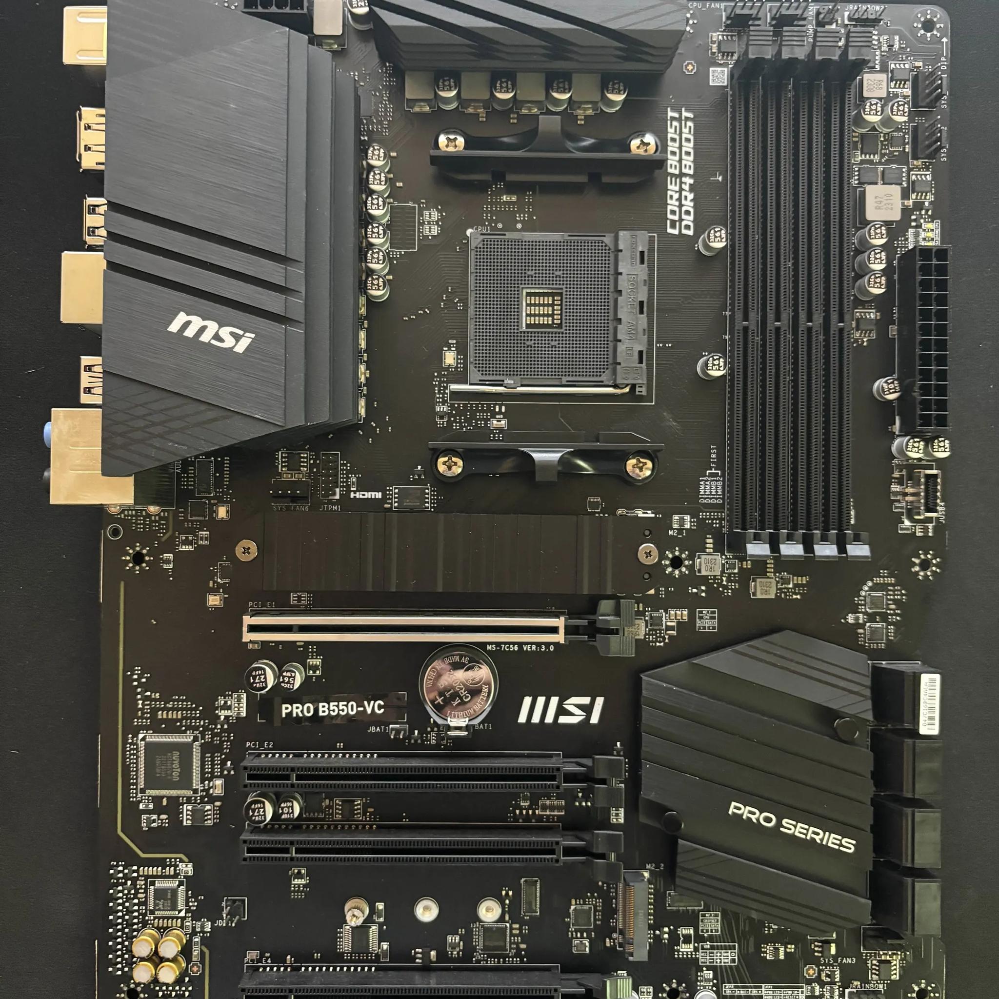 MSI PRO B550-VC ATX AM4 Motherboard