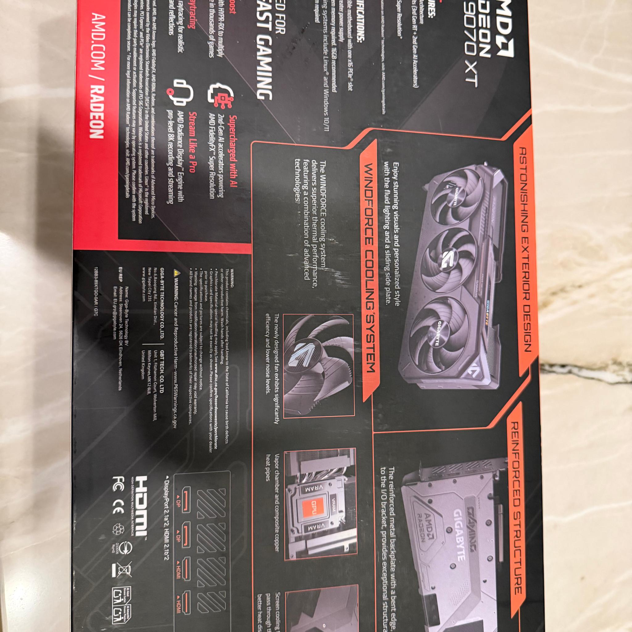GIGABYTE RX 9070 XT GAMING OC 16G
