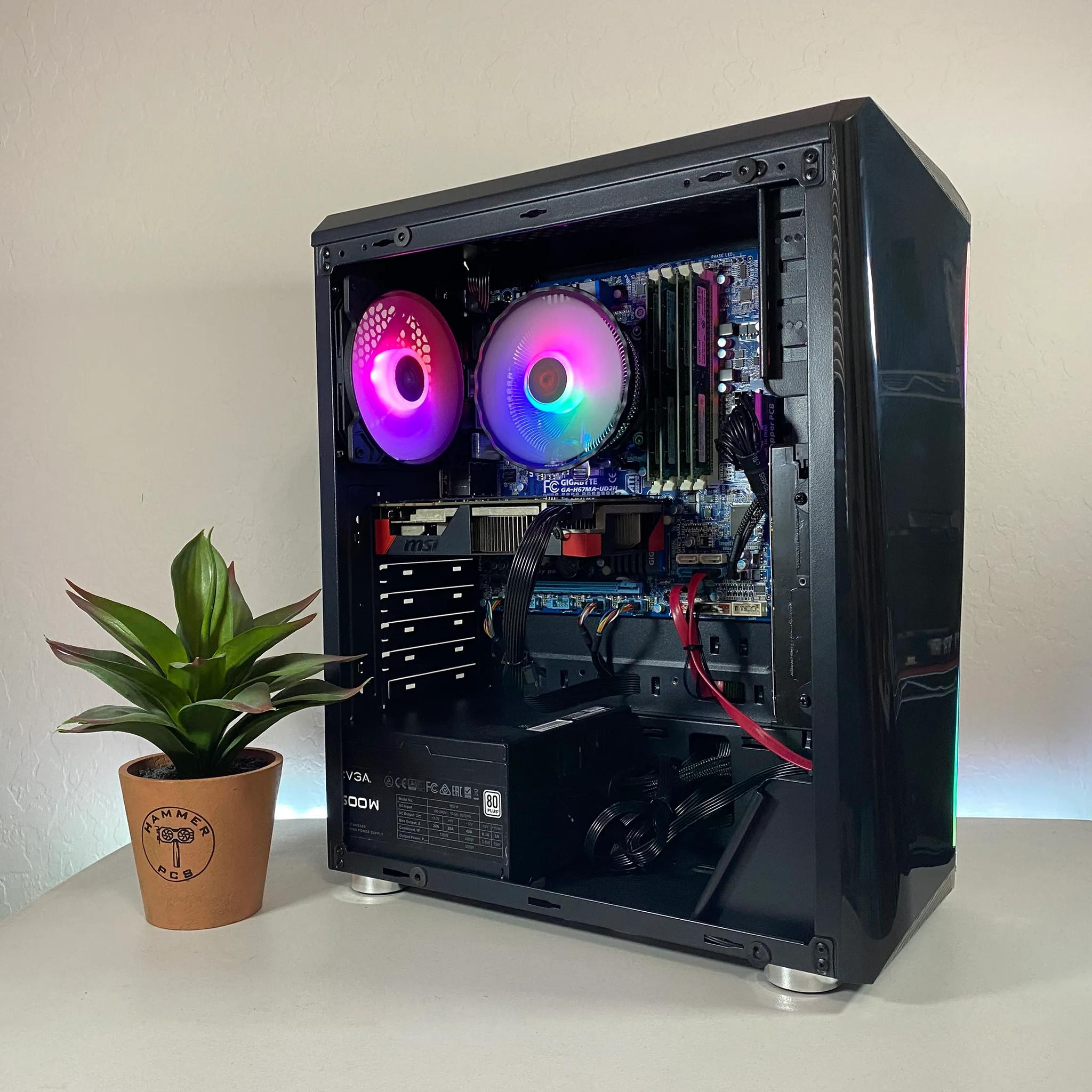 Custom Built Intel i7 Nvidia GeForce RGB Gaming PC Computer - Minecraft, Fortnite, Roblox, CSGO!