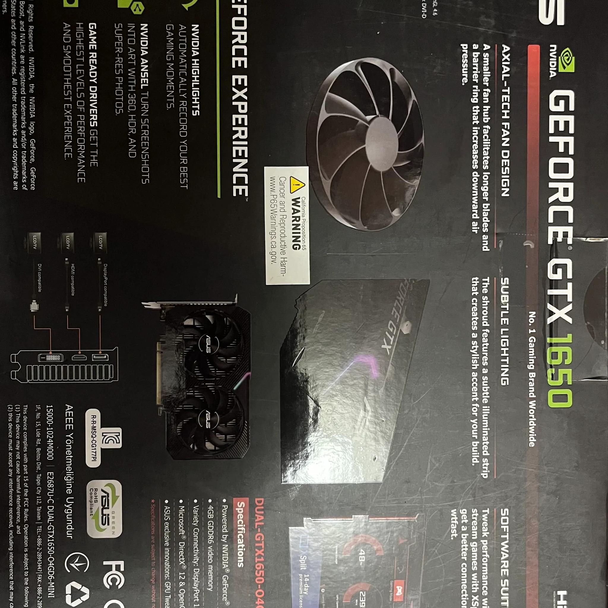 GTX 1650 OC edition (willing to negotiate!)