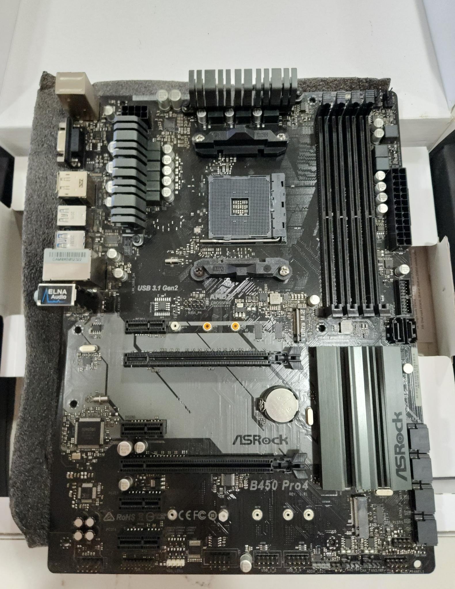 ASROCK B450 PRO4 AM4 MOTHERBOARD