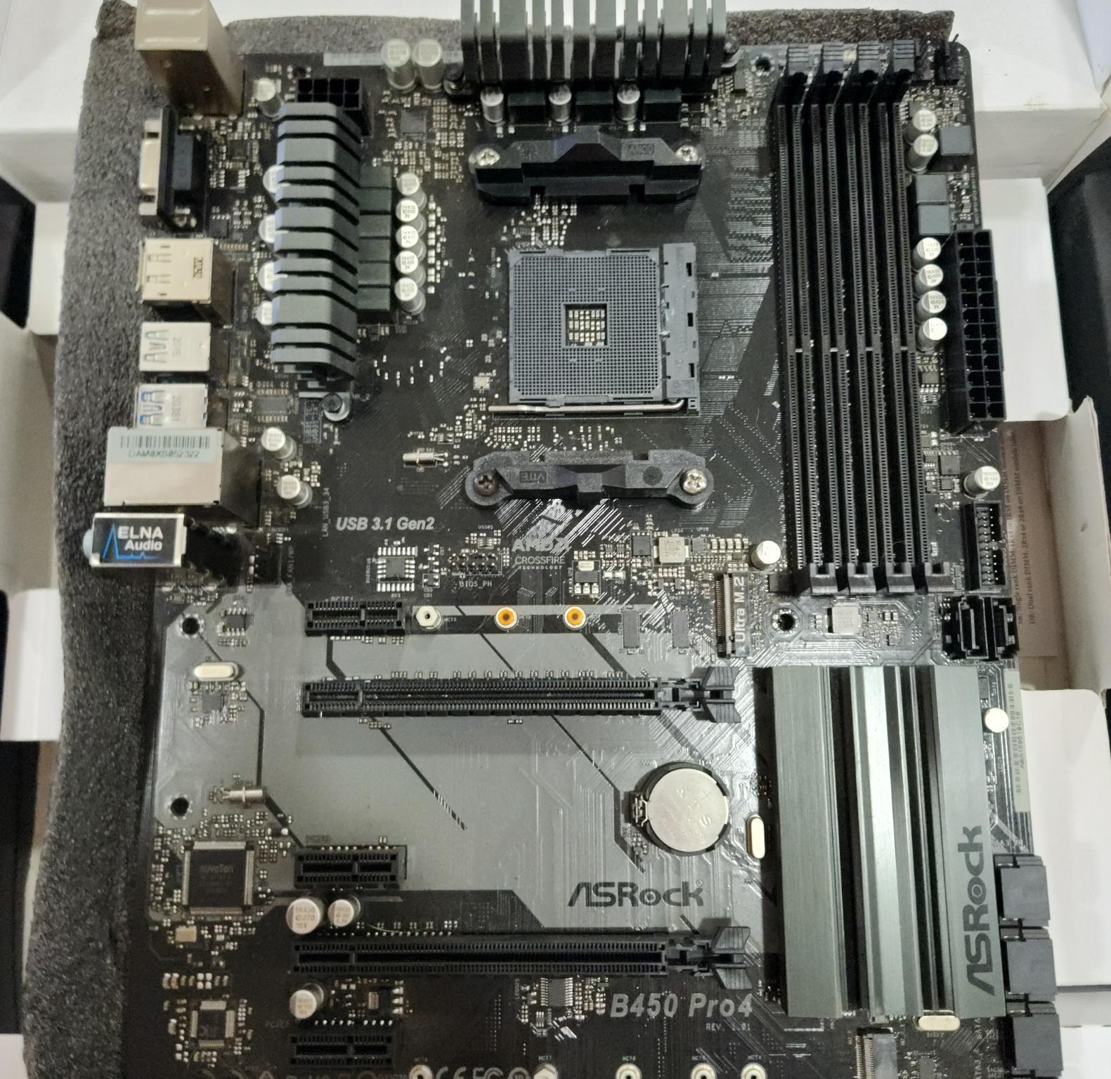 ASROCK B450 PRO4 AM4 MOTHERBOARD