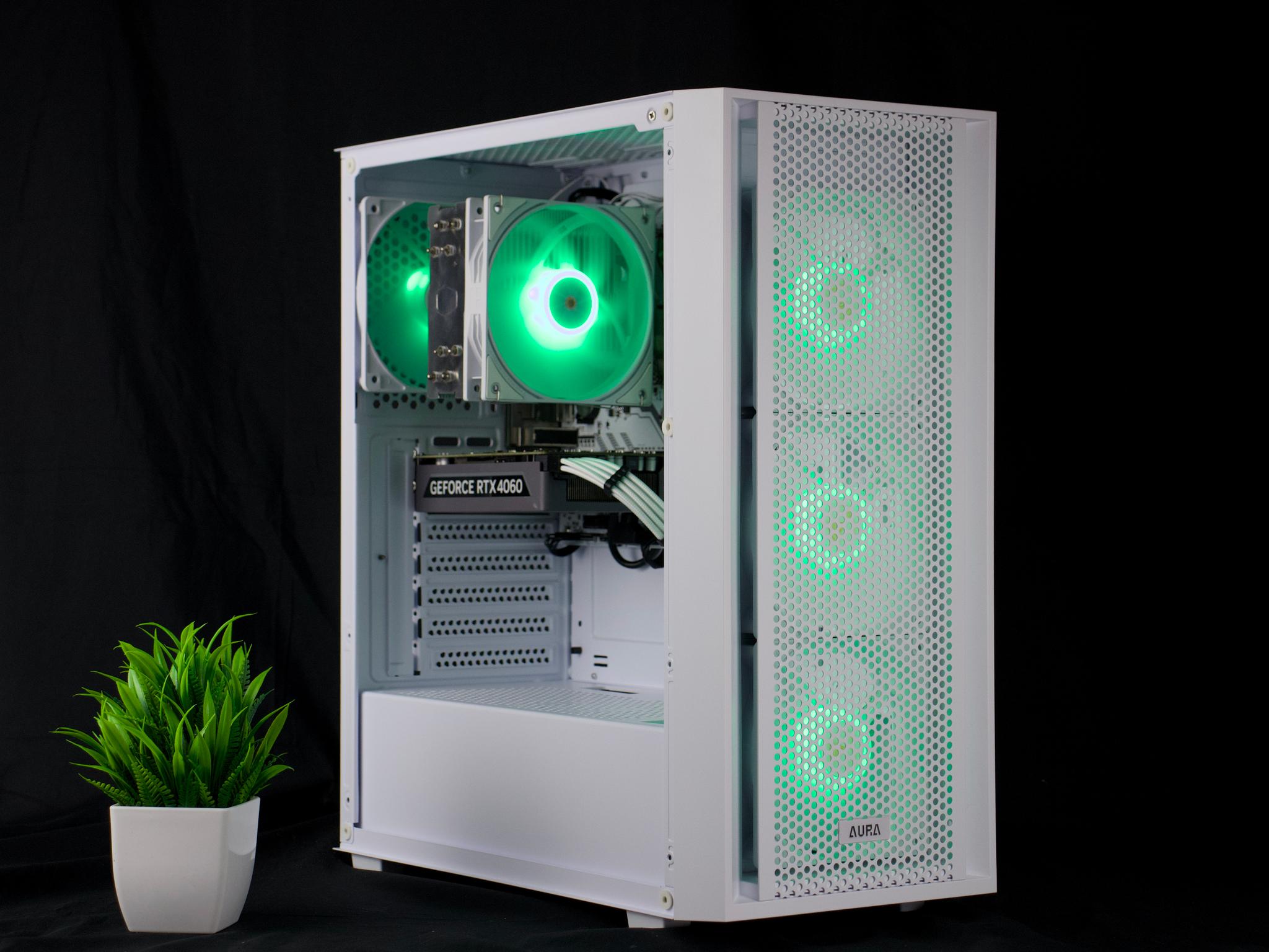 🧊❄️🧊 White Gaming PC – RTX 4060 , Ryzen 7 2700X, 16GB RAM, 500GB SSD - WiFi, BlueTooth 🧊❄️🧊