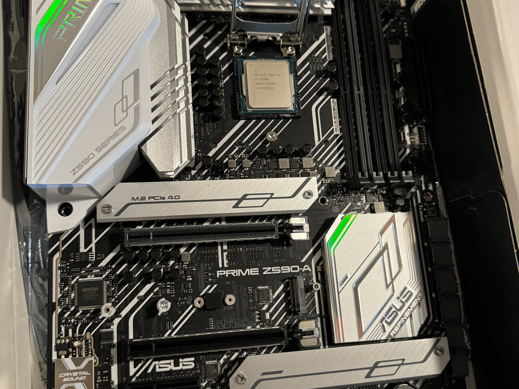 ASUS Prime Z590-A and CPU Combo