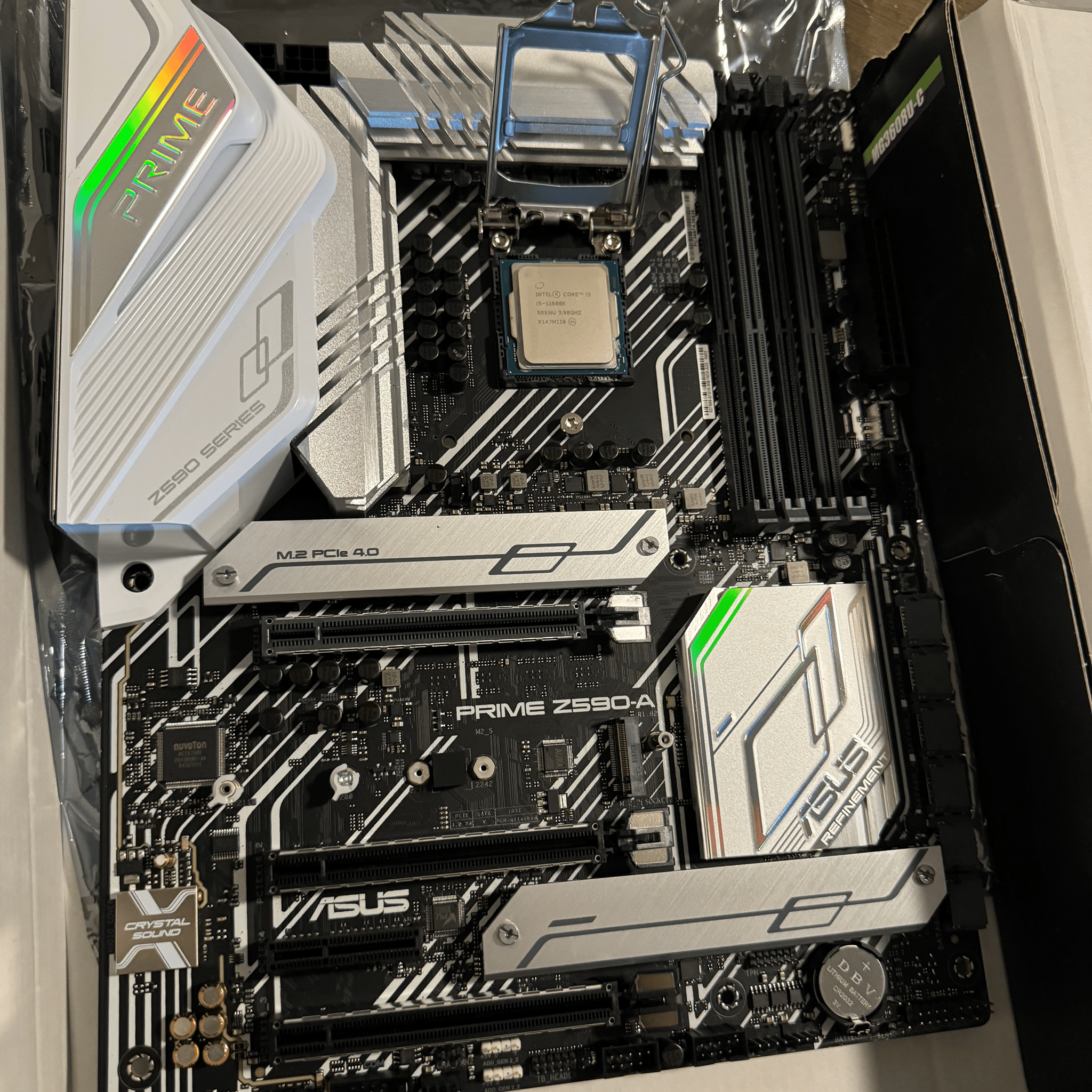 ASUS Prime Z590-A and CPU Combo