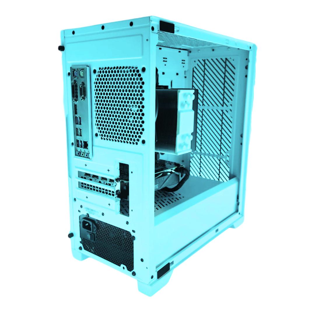 🛡 Defender 🗡: GTX 1660 TI | Ryzen 2600 | 16GB DDR4 RAM | 512GB SSD | 2 Fans | White Gaming PC