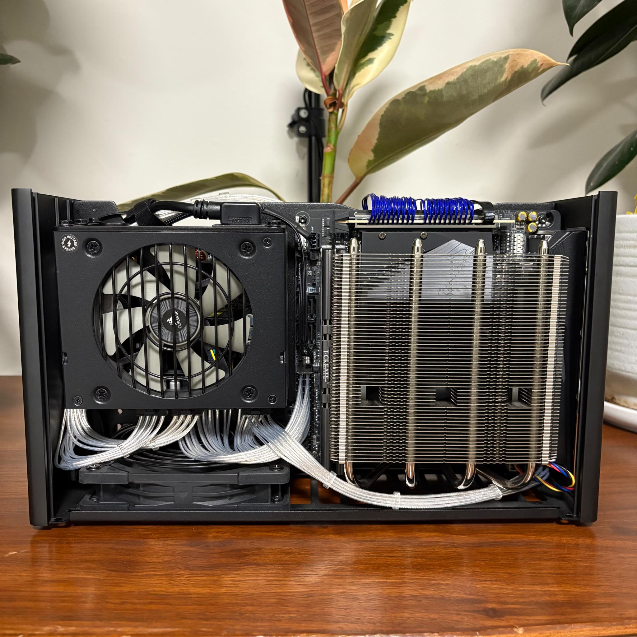 RX 9070 XT | Ryzen 7 5700X3D | 32GB DDR4 | 2 TB SSD | 750W PSU | 1x 120mm Fan | Ghost S1 ITX