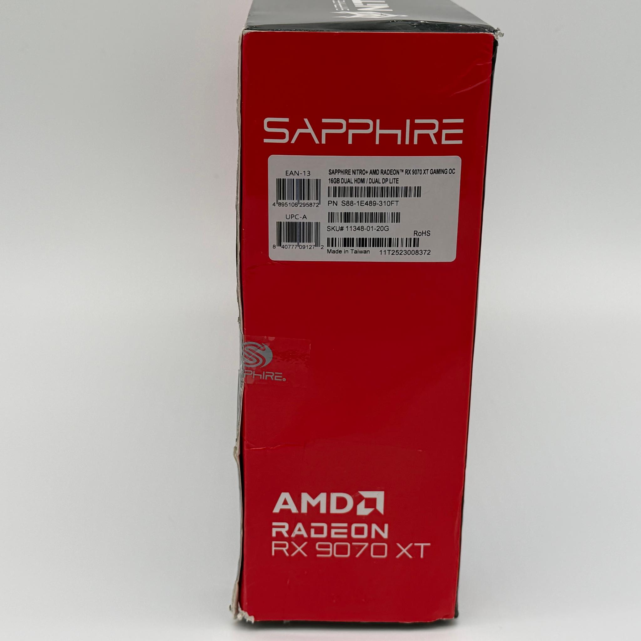 SAPPHIRE 11348-01-20G AMD Radeon RX 9070 XT NITRO Graphics Card 16GB GDDR6
