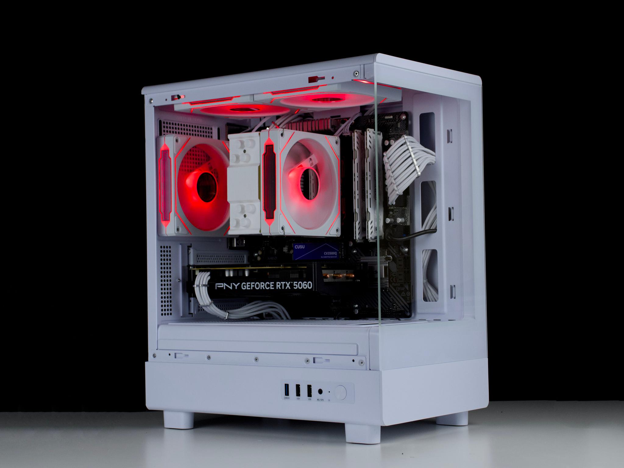 🧊❄️🧊 White Gaming PC – RTX 5060, Ryzen 5 5500, 16GB RAM, 1TB SSD - WiFi 🧊❄️🧊
