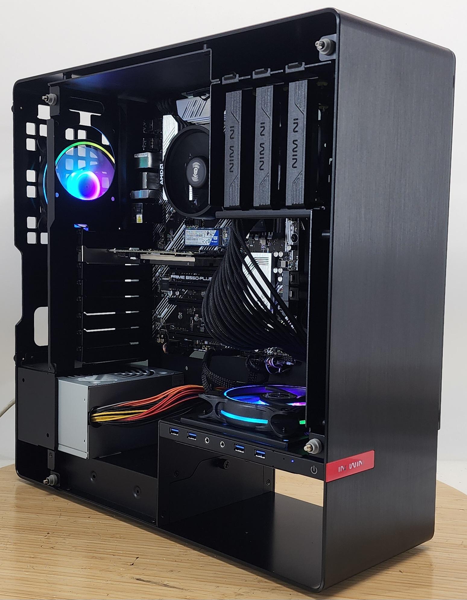 Gaming PC Ryzen 5 5500 8GB RAM 500GB SSD RX 6400 4GB Windows 11 Computer