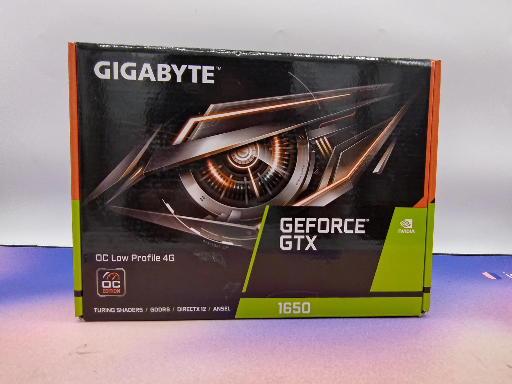 Gigabyte GTX 1650 OC Low Profile (Standard PCIE bracket included)